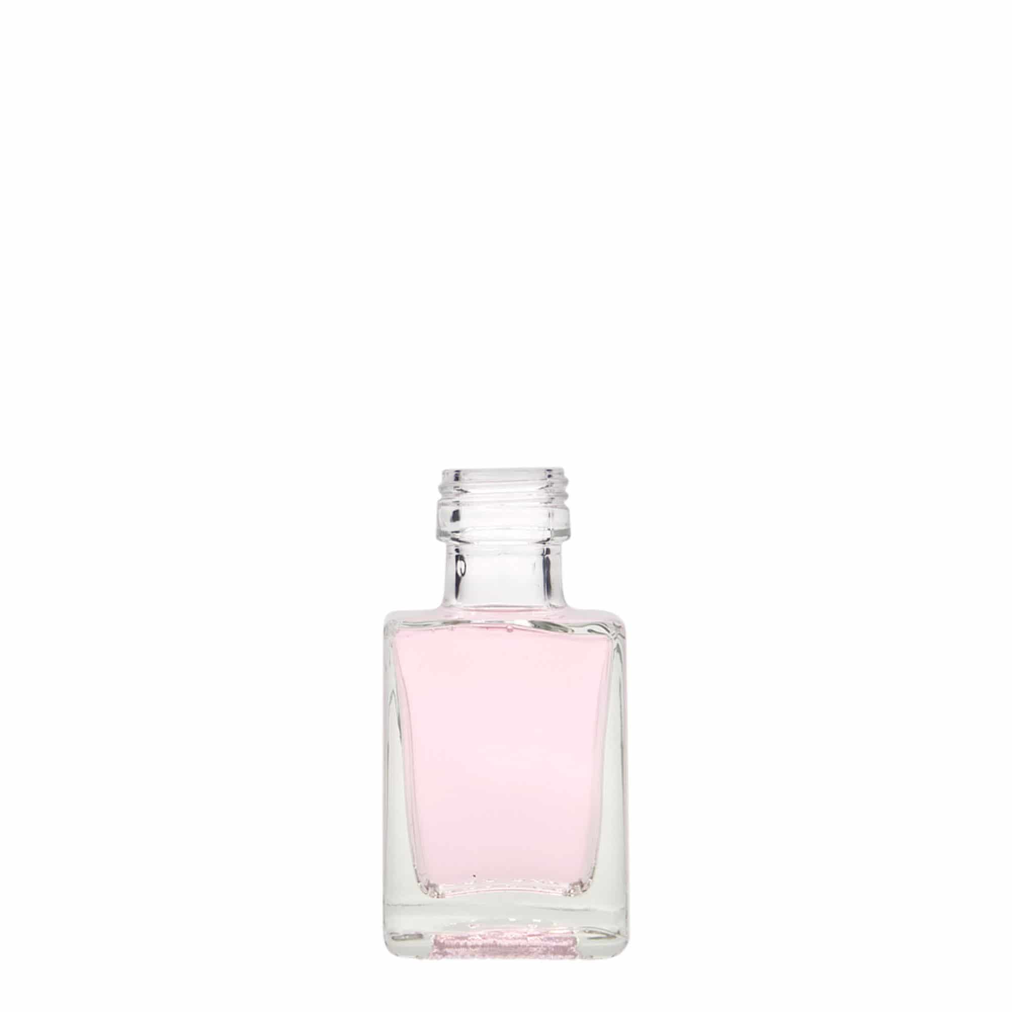 50 ml Glasflasche 'Cube', quadratisch, Mündung: PP 24 50 ml Glasflasche 'Cube', quadratisch, Mündung: PP 24