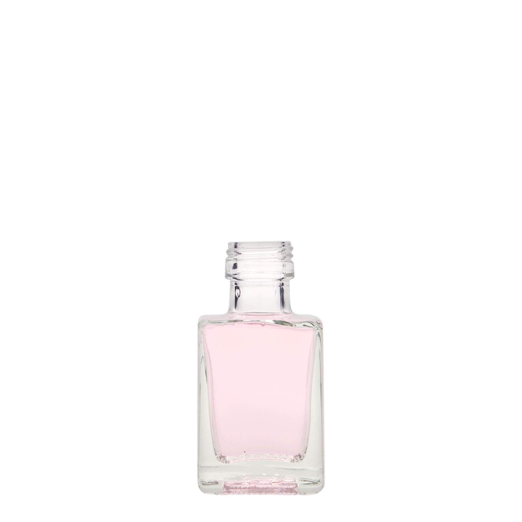 50 ml Glasflasche „Cube“, quadratisch, Mündung: PP 24