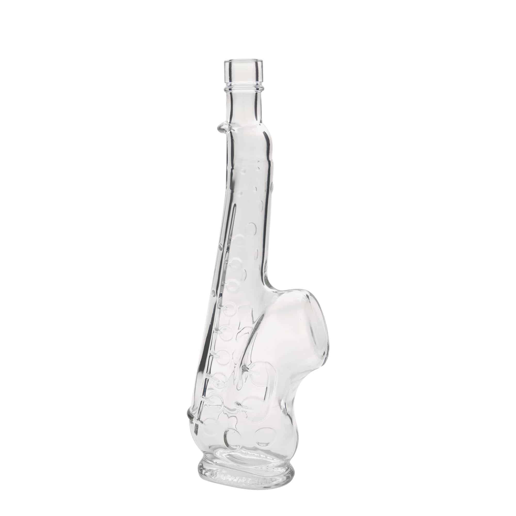 500 ml Glasflasche 'Saxophon', Mündung: Kork 500 ml Glasflasche 'Saxophon', Mündung: Kork