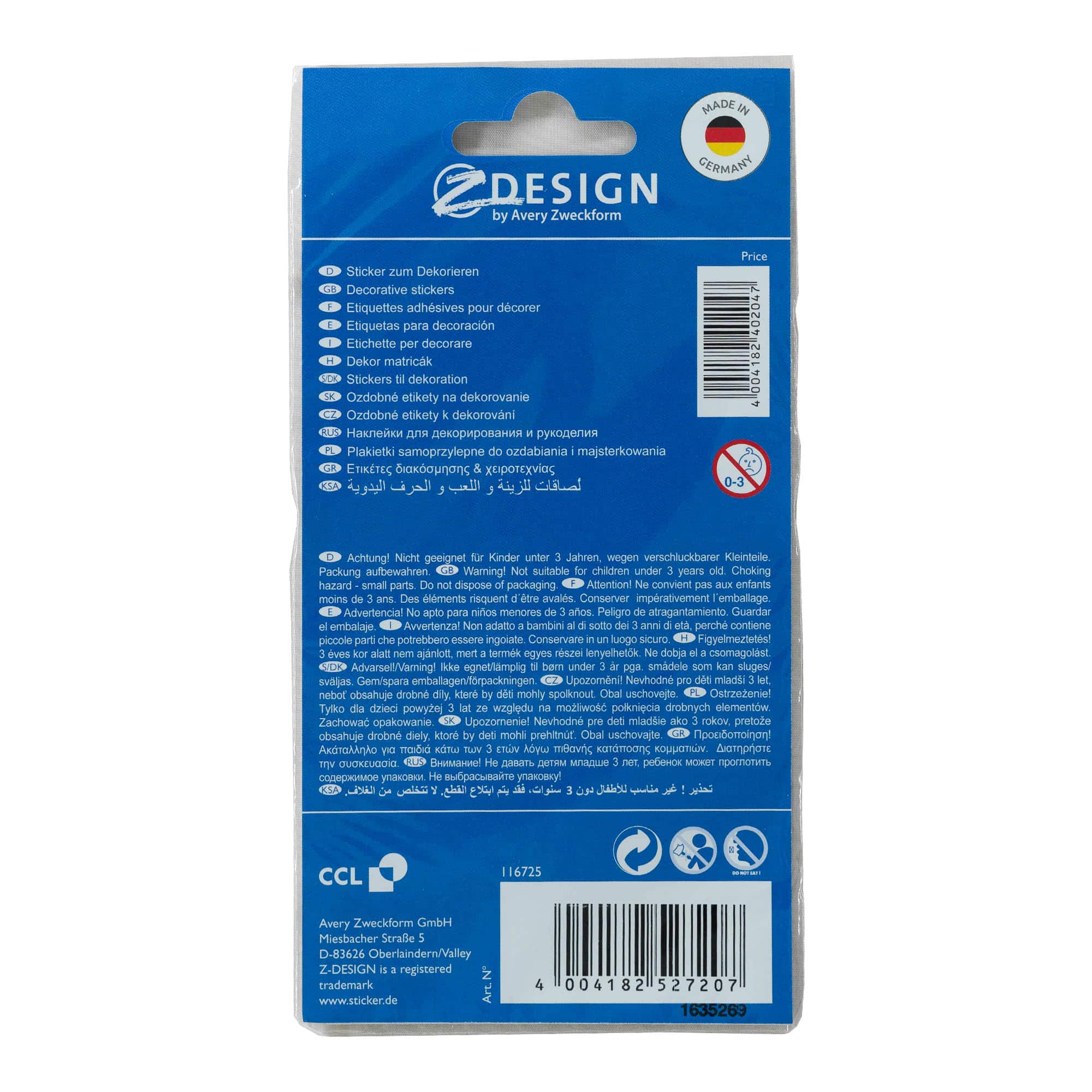 Zweckform Sticker 'Weihnachten', Papier, gold-silber Zweckform Sticker 'Weihnachten', Papier, gold-silber