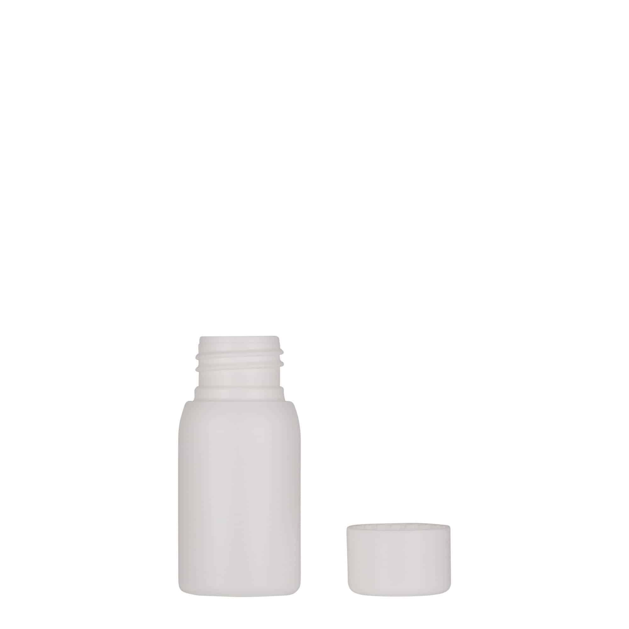 30 ml Kunststoffflasche 'Tuffy', HDPE, weiß, Mündung: 24/410 30 ml Kunststoffflasche 'Tuffy', HDPE, weiß, Mündung: 24/410