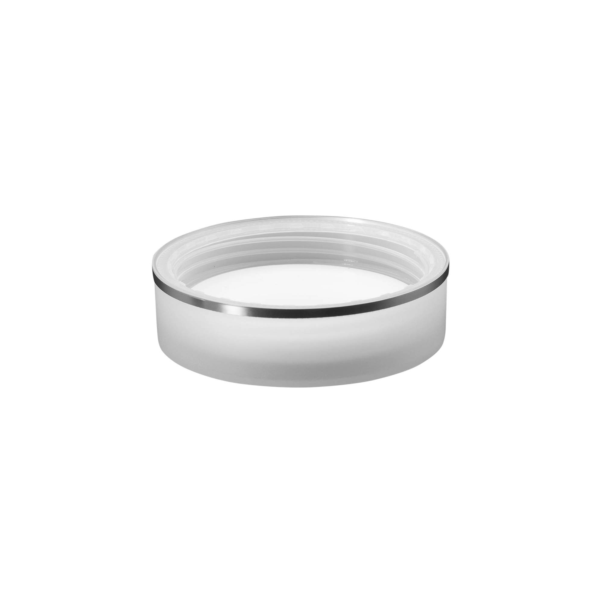 Schraubverschluss 'Clear/Platin Edition', PP-Kunststoff, weiß, für Mündung: 70/2P Schraubverschluss 'Clear/Platin Edition', PP-Kunststoff, weiß, für Mündung: 70/2P