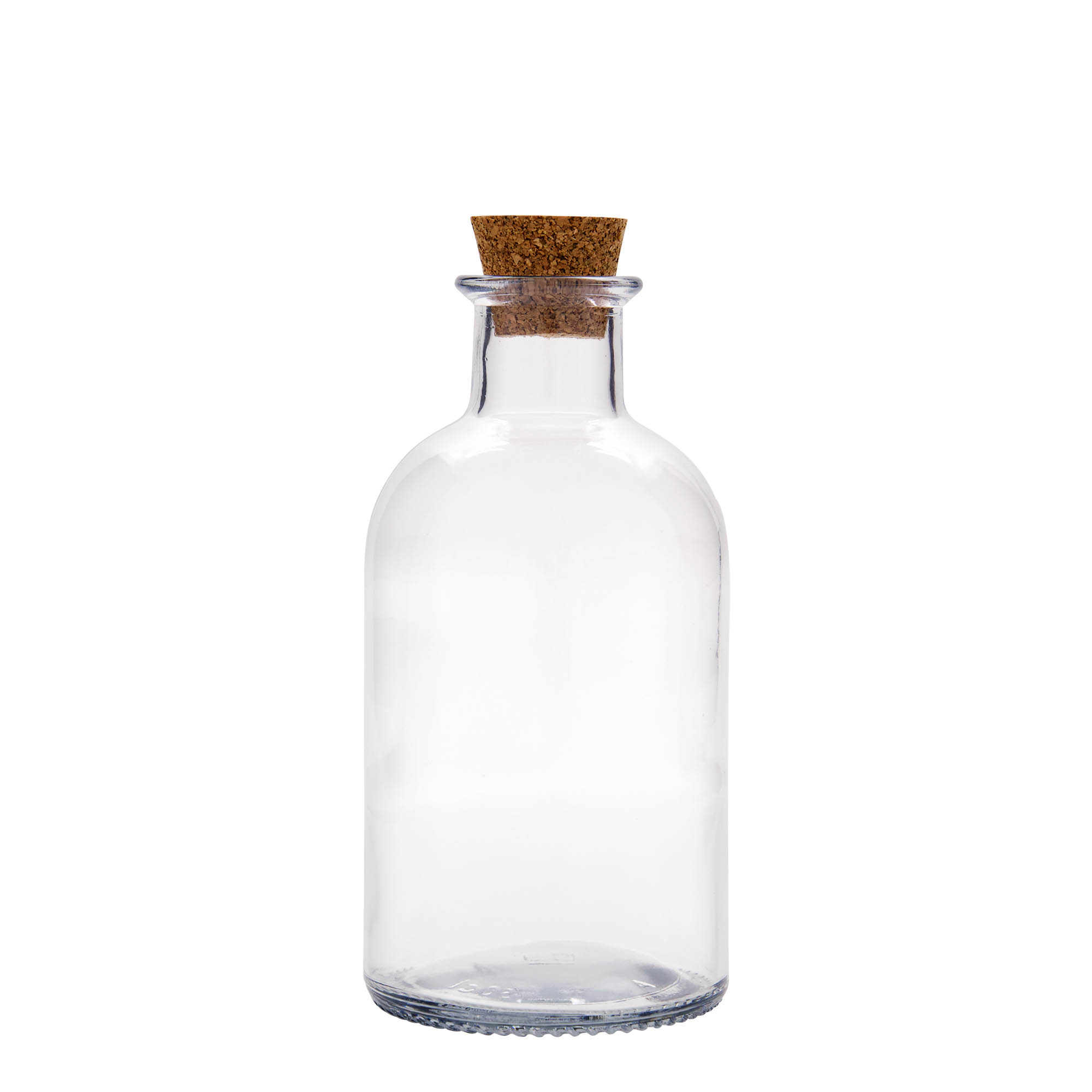500 ml Glasflasche Apotheker „Italia“, Mündung: Kork