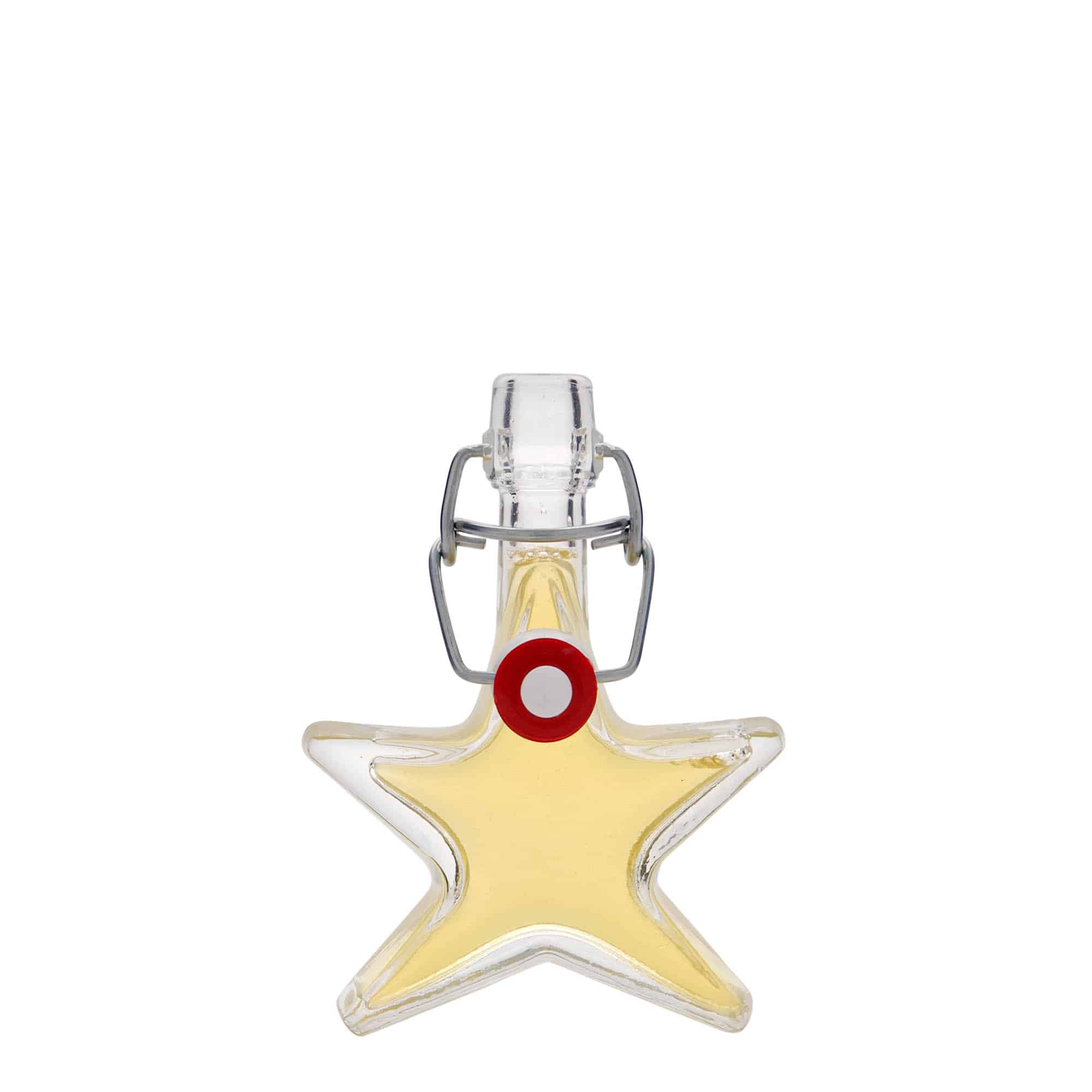 40 ml Glasflasche „Stern“, Mündung: Bügelverschluss