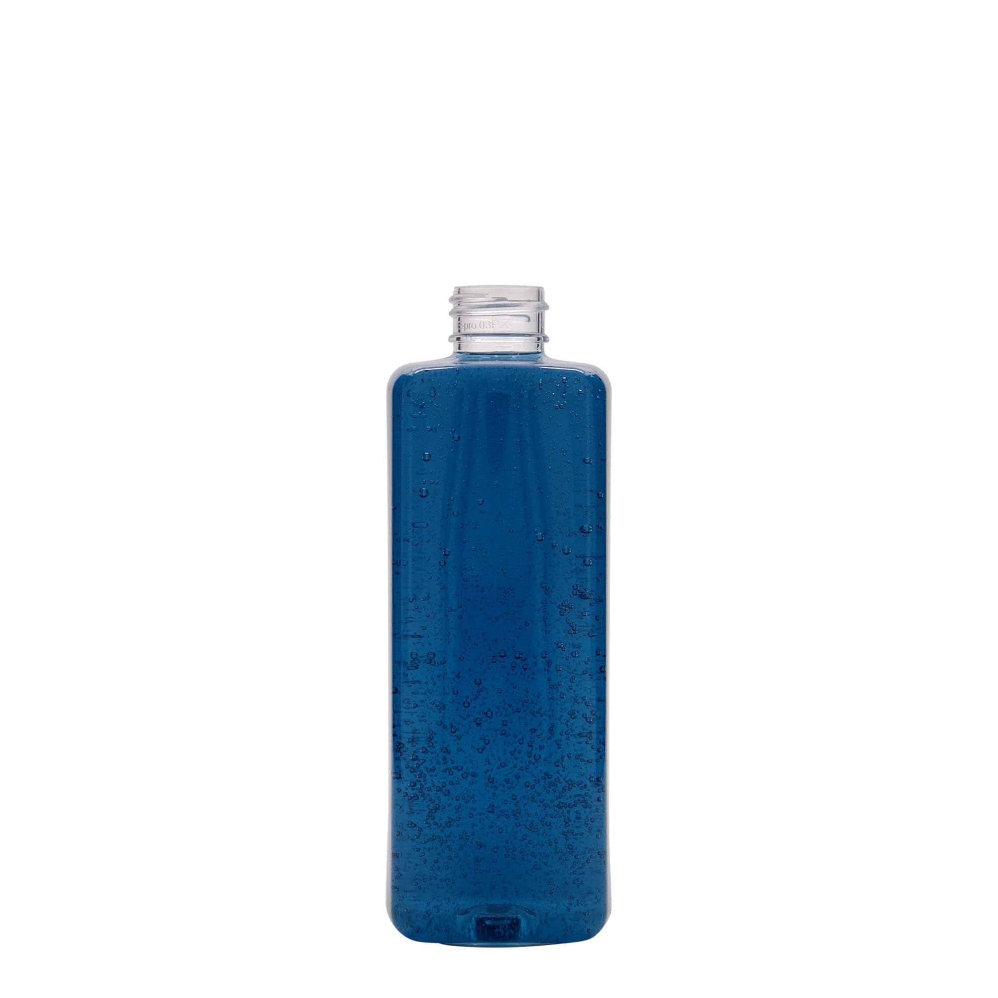 300 ml PET-Flasche „Karl“, quadratisch, Kunststoff, Mündung:  24/410