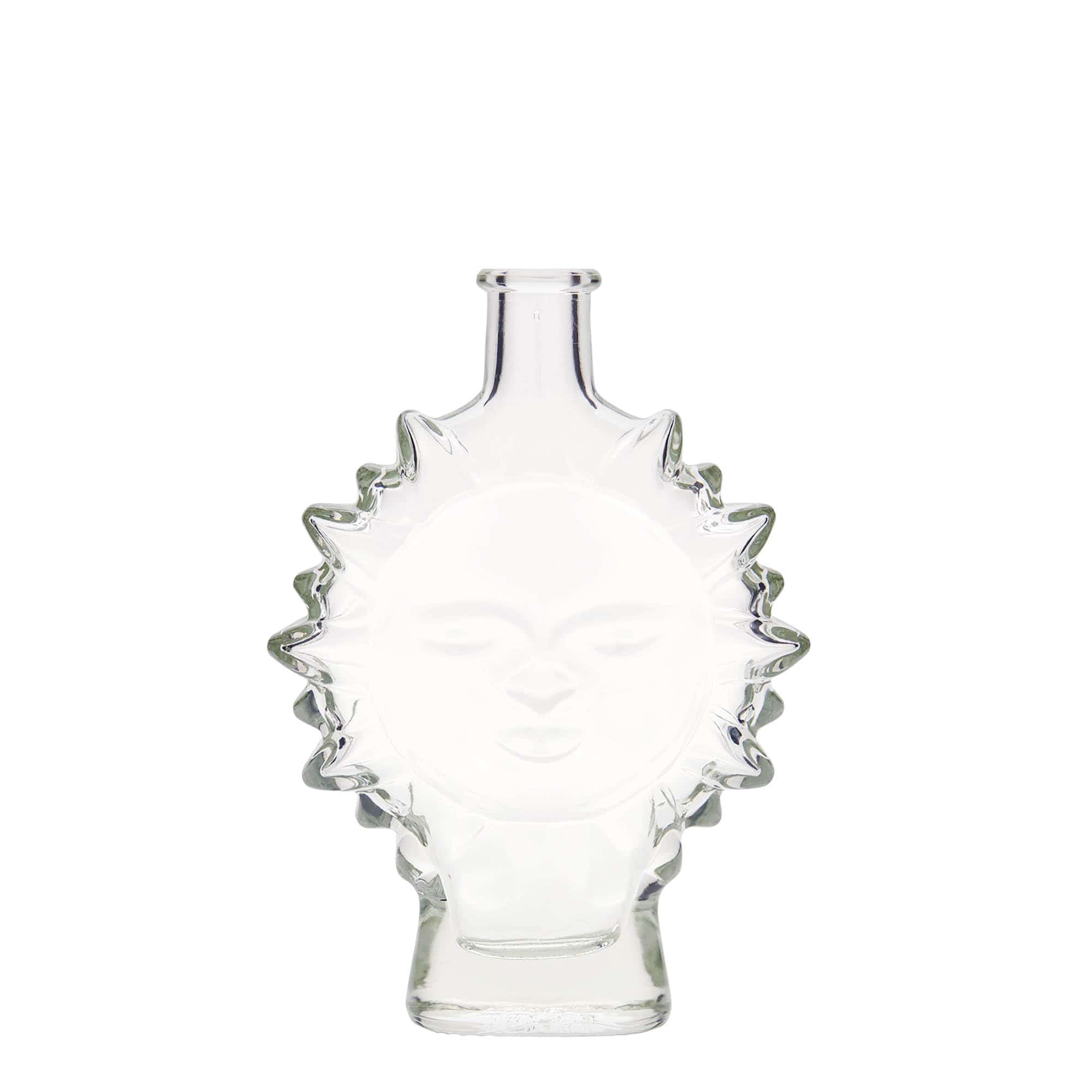 200 ml Glasflasche 'Sonne', Mündung: Kork 200 ml Glasflasche 'Sonne', Mündung: Kork