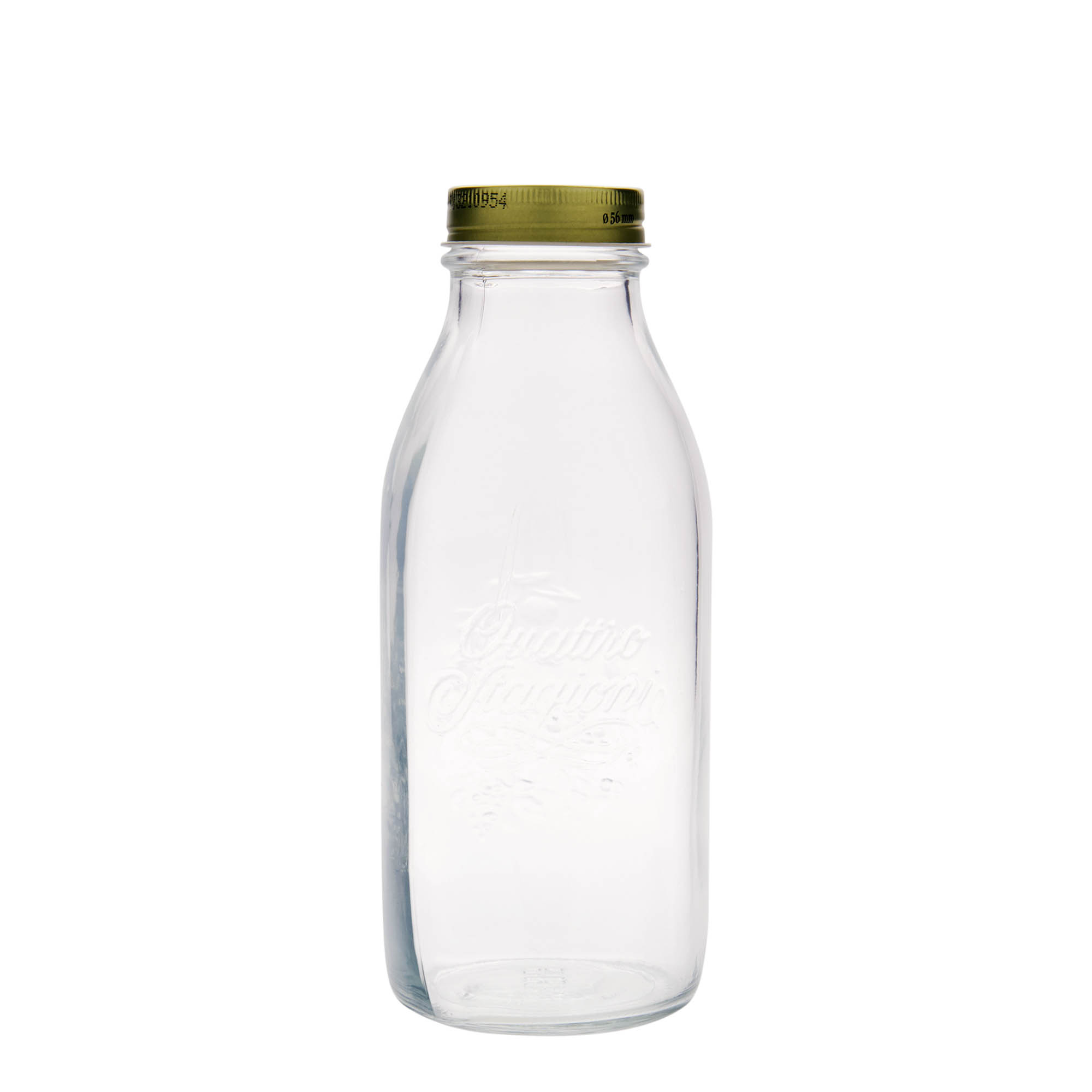 1.000 ml Glasflasche 'Quattro Stagioni', Mündung: Schraubverschluss 1.000 ml Glasflasche 'Quattro Stagioni', Mündung: Schraubverschluss
