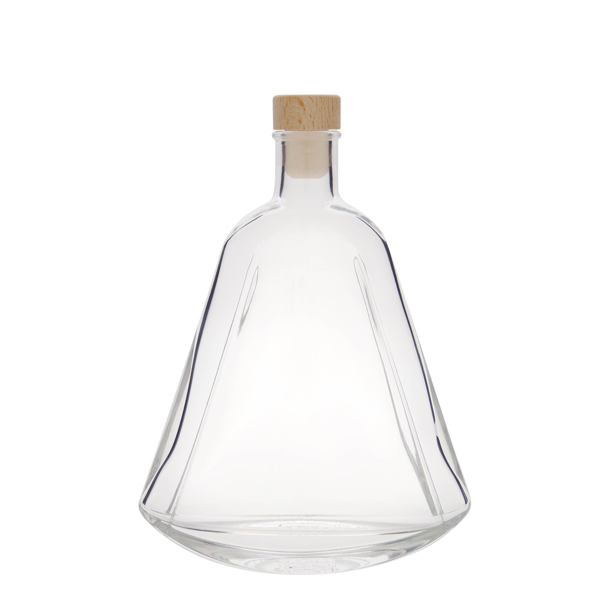 350 ml Glasflasche „Maurizio“, oval, Mündung: Kork