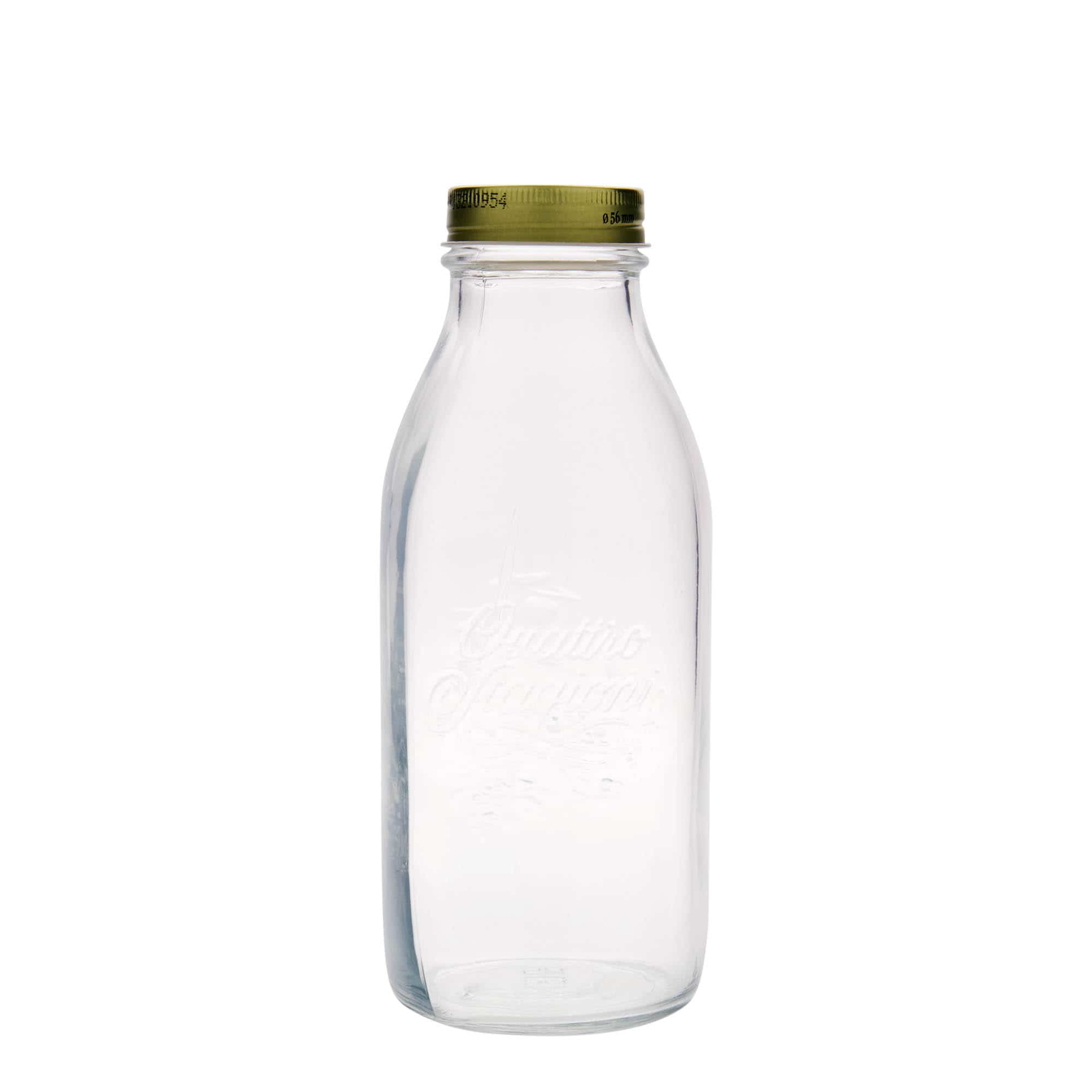 1.000 ml Glasflasche 'Quattro Stagioni', Mündung: Schraubverschluss 1.000 ml Glasflasche 'Quattro Stagioni', Mündung: Schraubverschluss