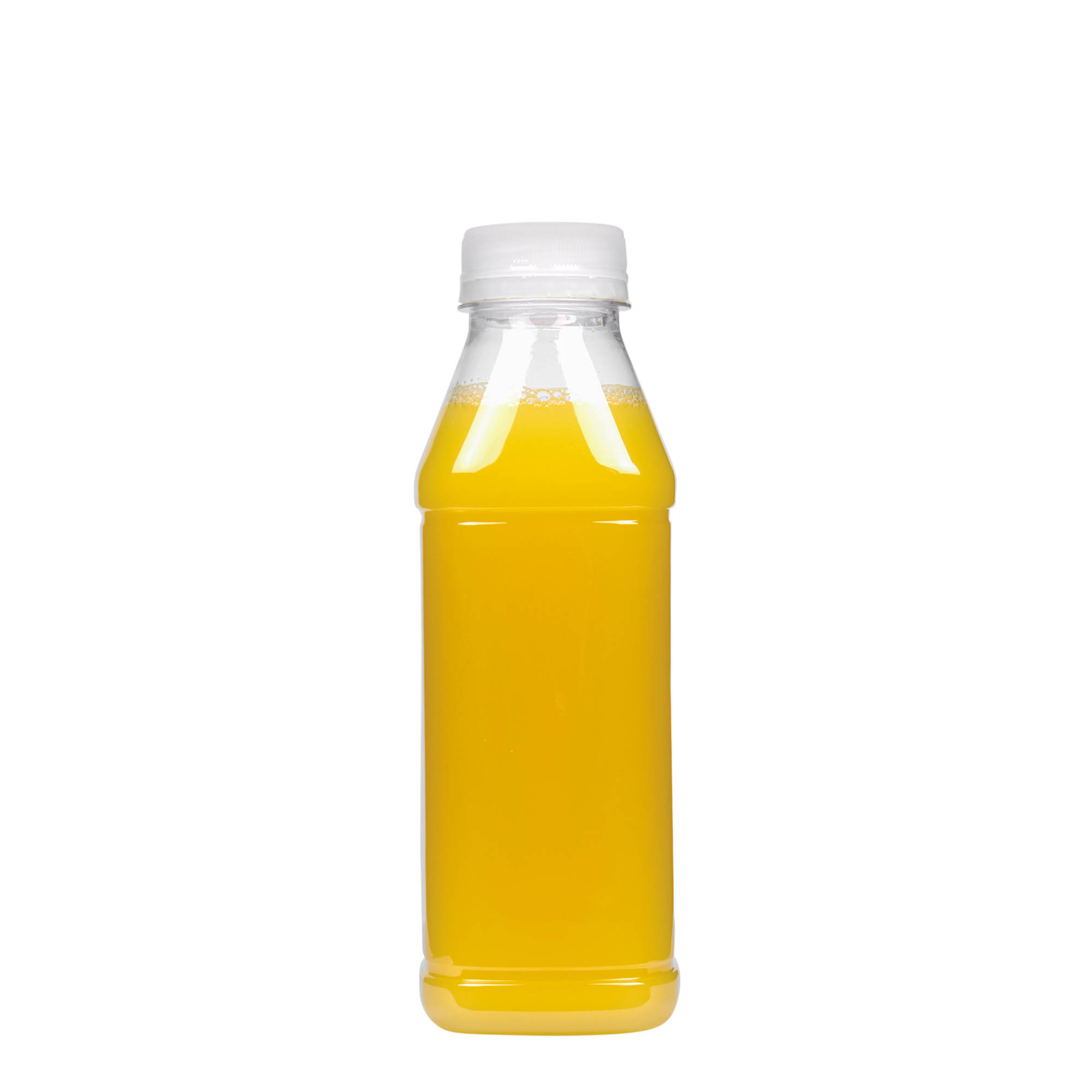 500 ml PET-Flasche „Milk and Juice Carré“, quadratisch, Kunststoff, Mündung: 38 mm