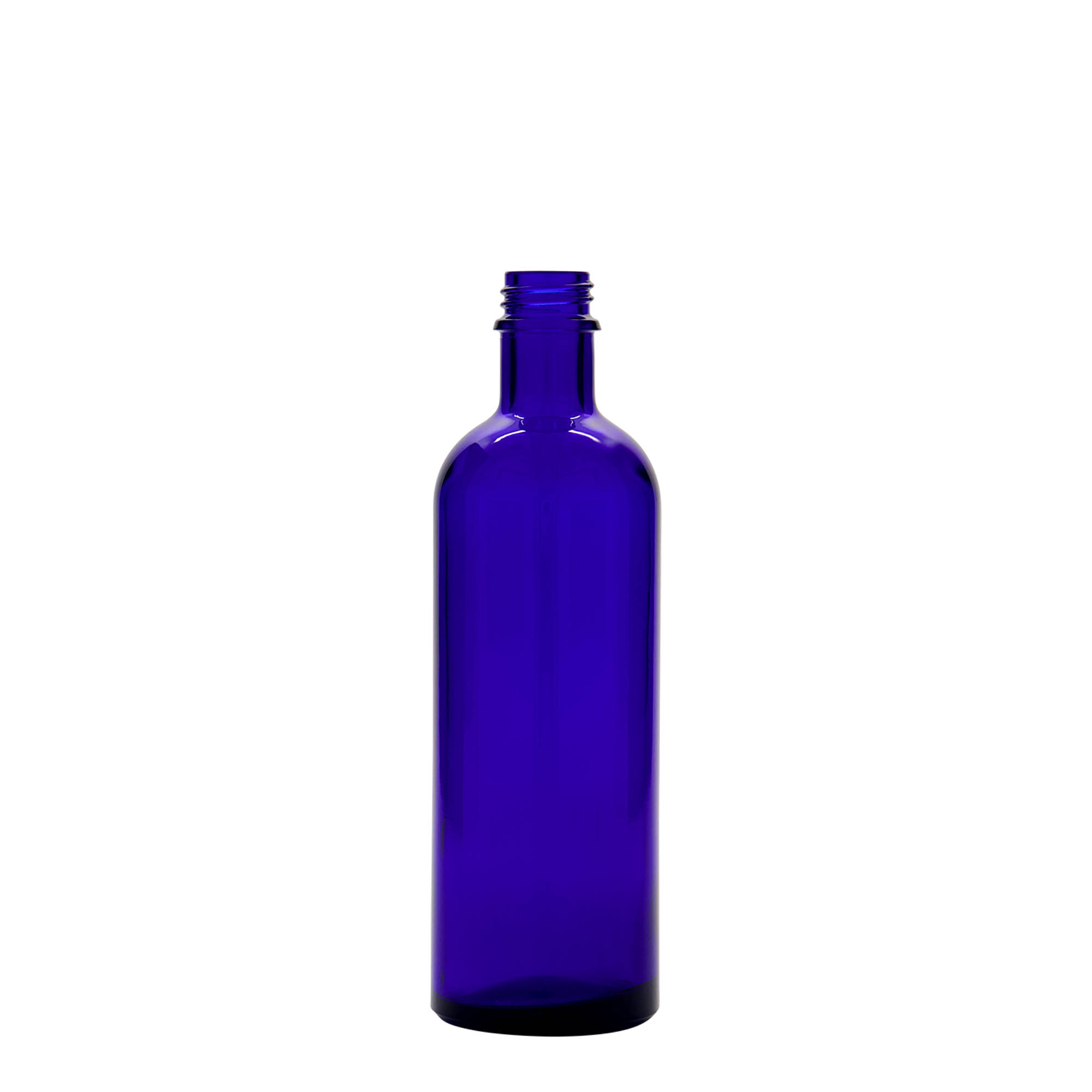 200 ml Medizinflasche, Glas, royalblau, Mündung: DIN 22 200 ml Medizinflasche, Glas, royalblau, Mündung: DIN 22