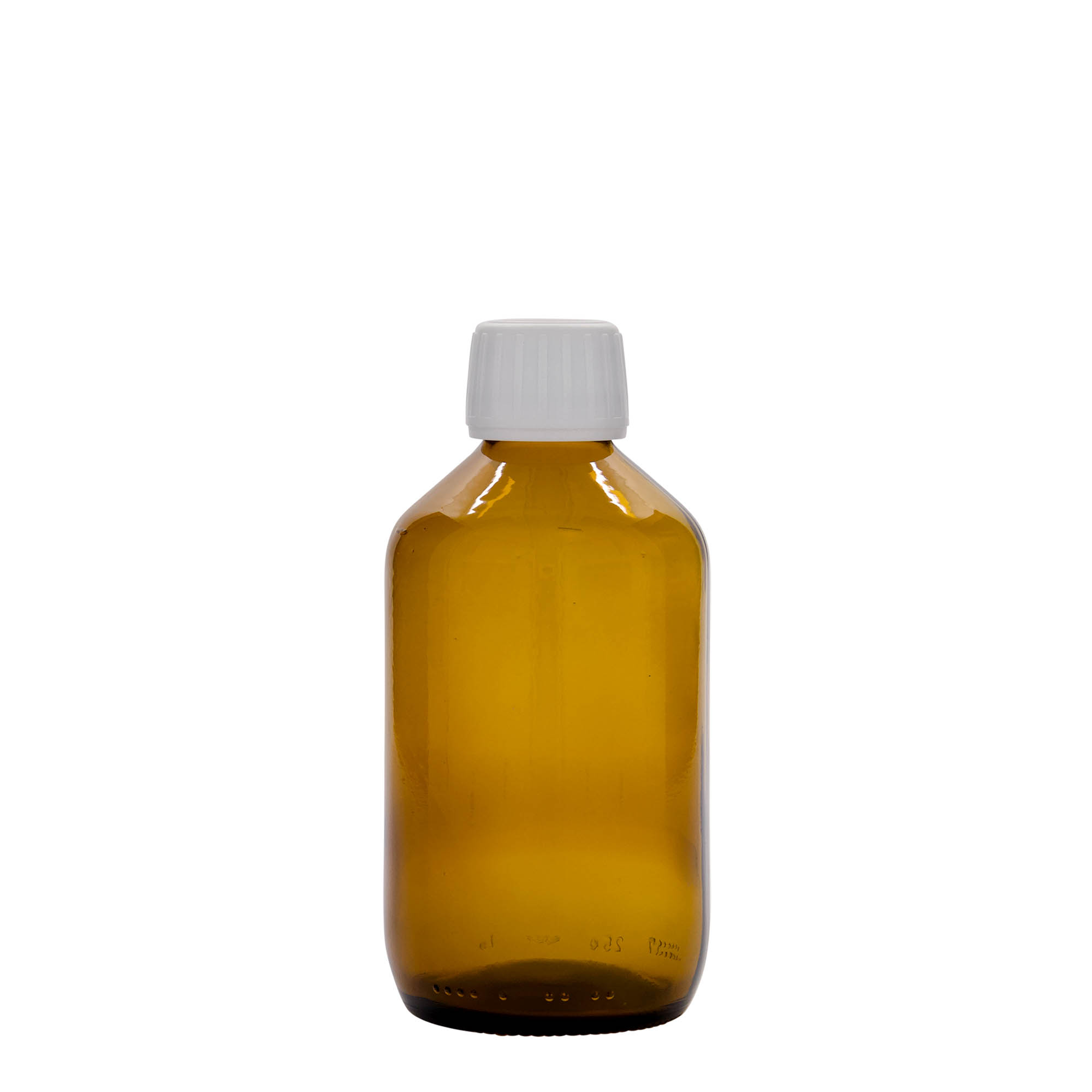 250 ml Medizinflasche, braun, Glas, Mündung: PP 28 250 ml Medizinflasche, braun, Glas, Mündung: PP 28