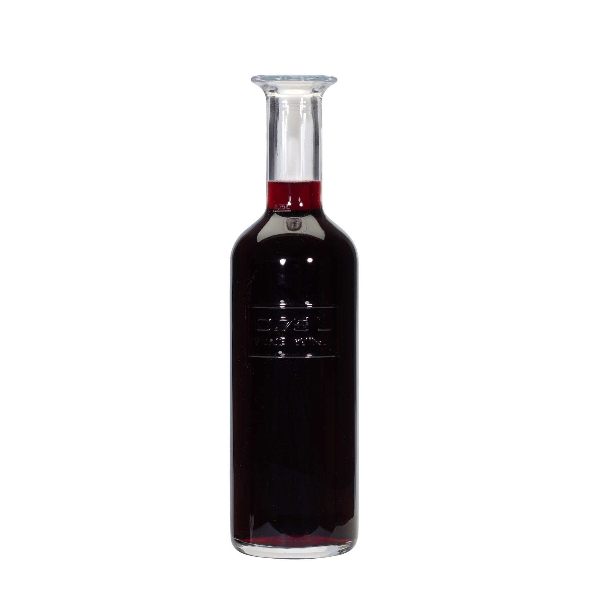 750 ml Glasflasche 'Optima Fine Wine', Mündung: Kork 750 ml Glasflasche 'Optima Fine Wine', Mündung: Kork