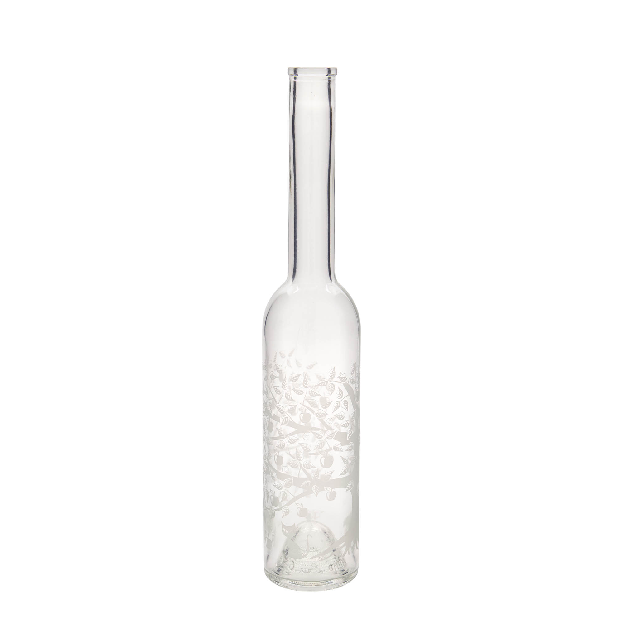350 ml Glasflasche 'Opera', Motiv: Apfelbaum, Mündung: Kork 350 ml Glasflasche 'Opera', Motiv: Apfelbaum, Mündung: Kork