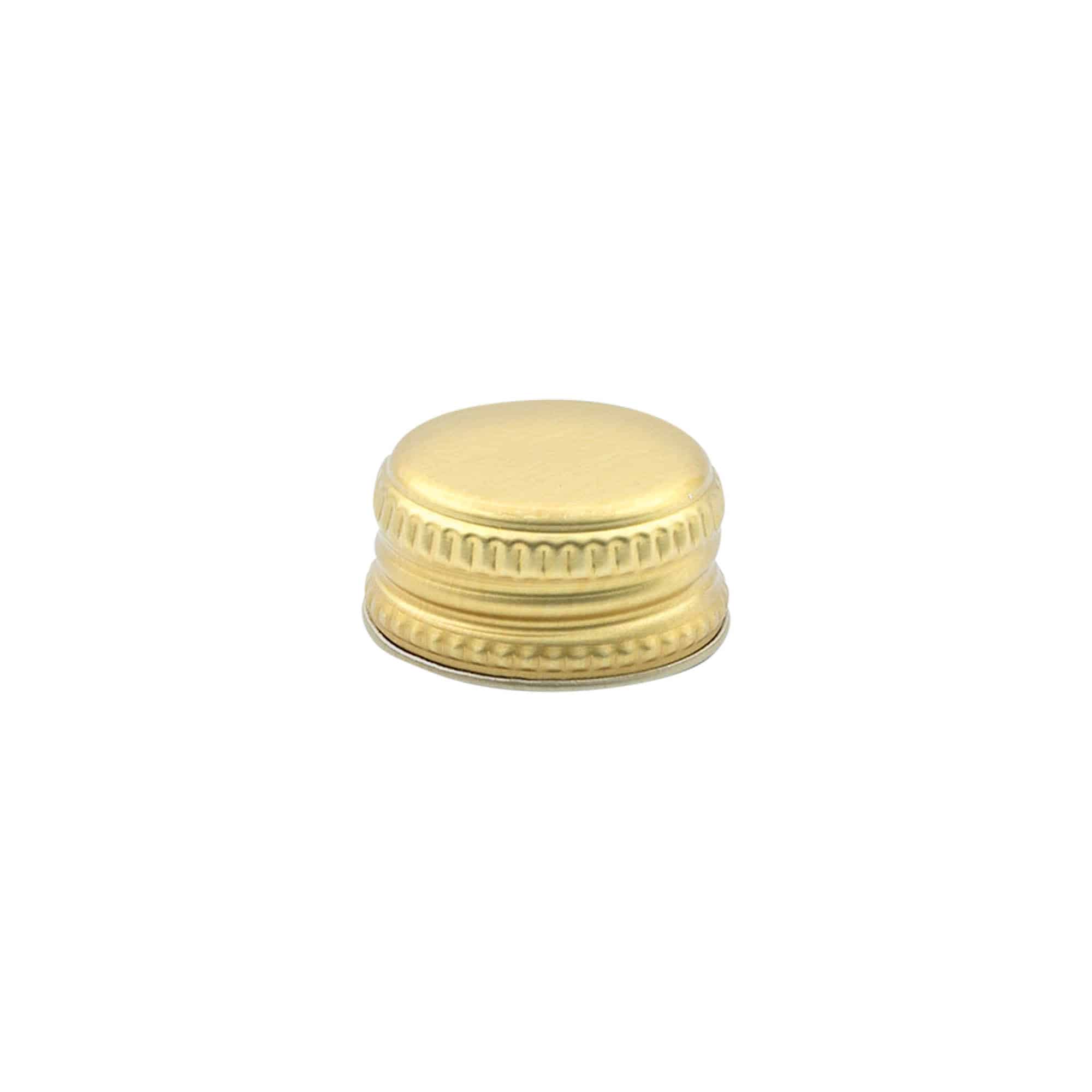 Schraubverschluss, Metall, gold, für Mündung: PP 28 Schraubverschluss, Metall, gold, für Mündung: PP 28
