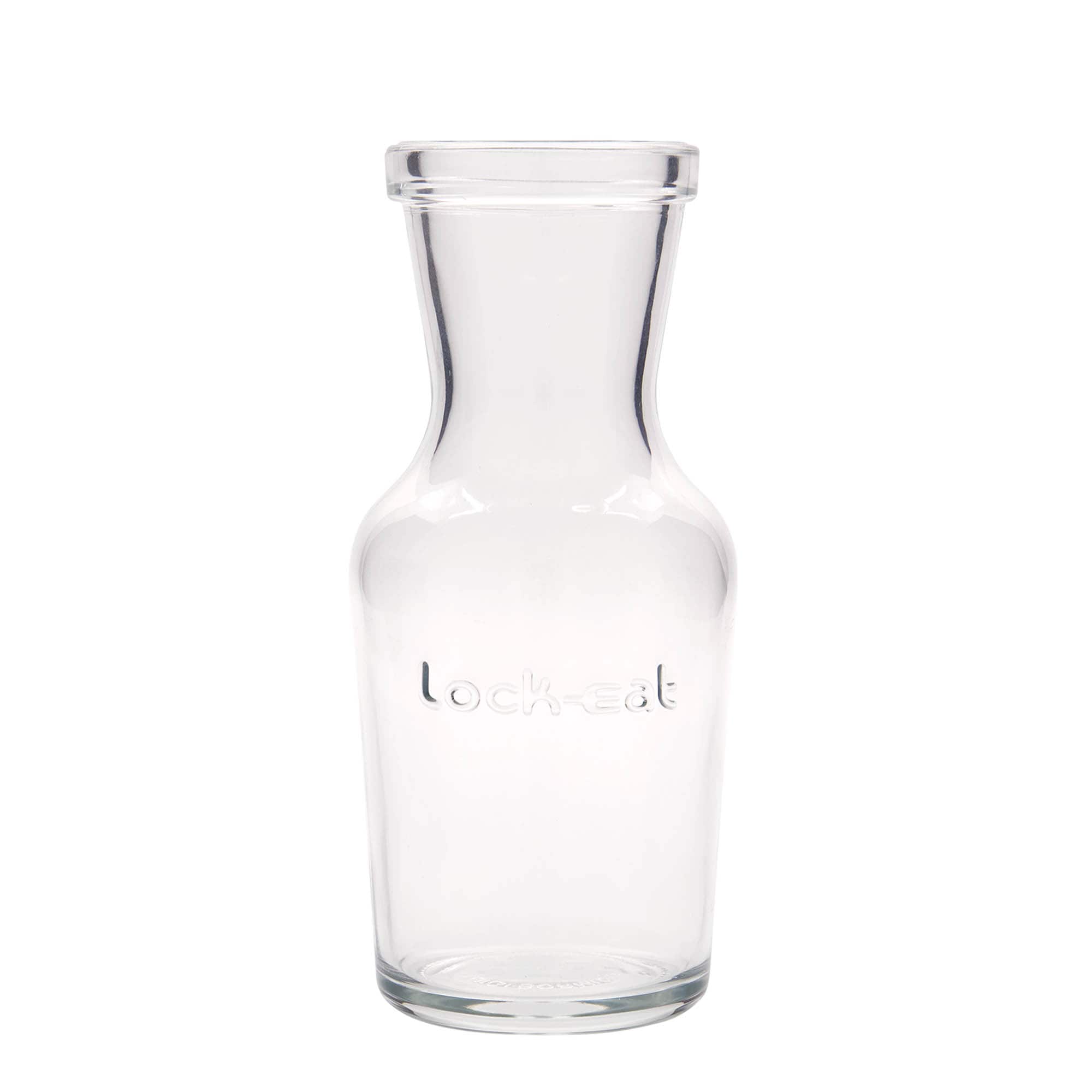 500 ml Glaskaraffe „Lock-Eat“, Mündung: Drahtbügelverschluss