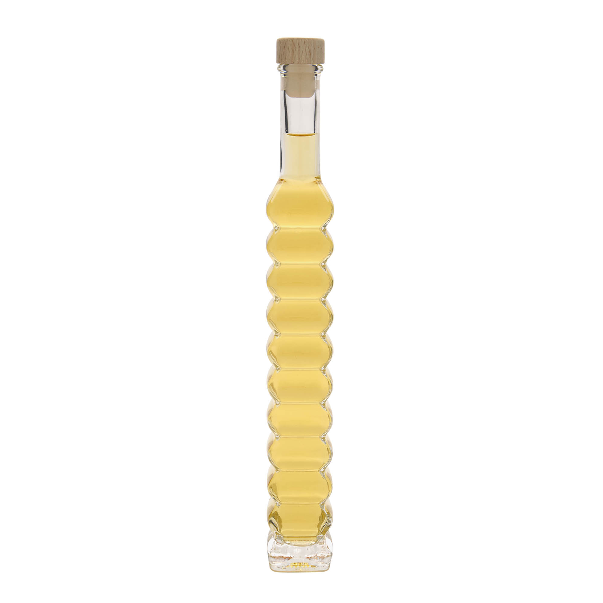 200 ml Glasflasche 'Roma, quadratisch, Mündung: Kork 200 ml Glasflasche 'Roma, quadratisch, Mündung: Kork