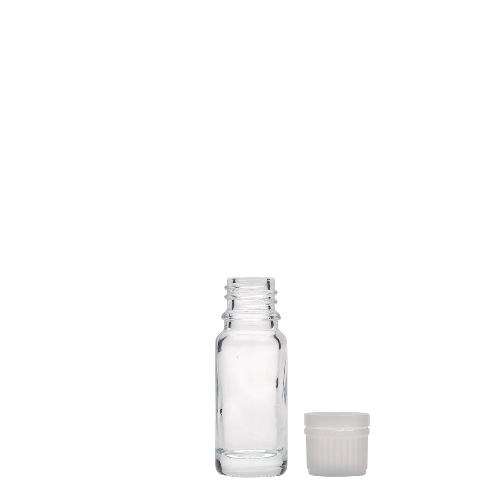 10 ml Medizinflasche, Glas, Mündung: DIN 18 10 ml Medizinflasche, Glas, Mündung: DIN 18