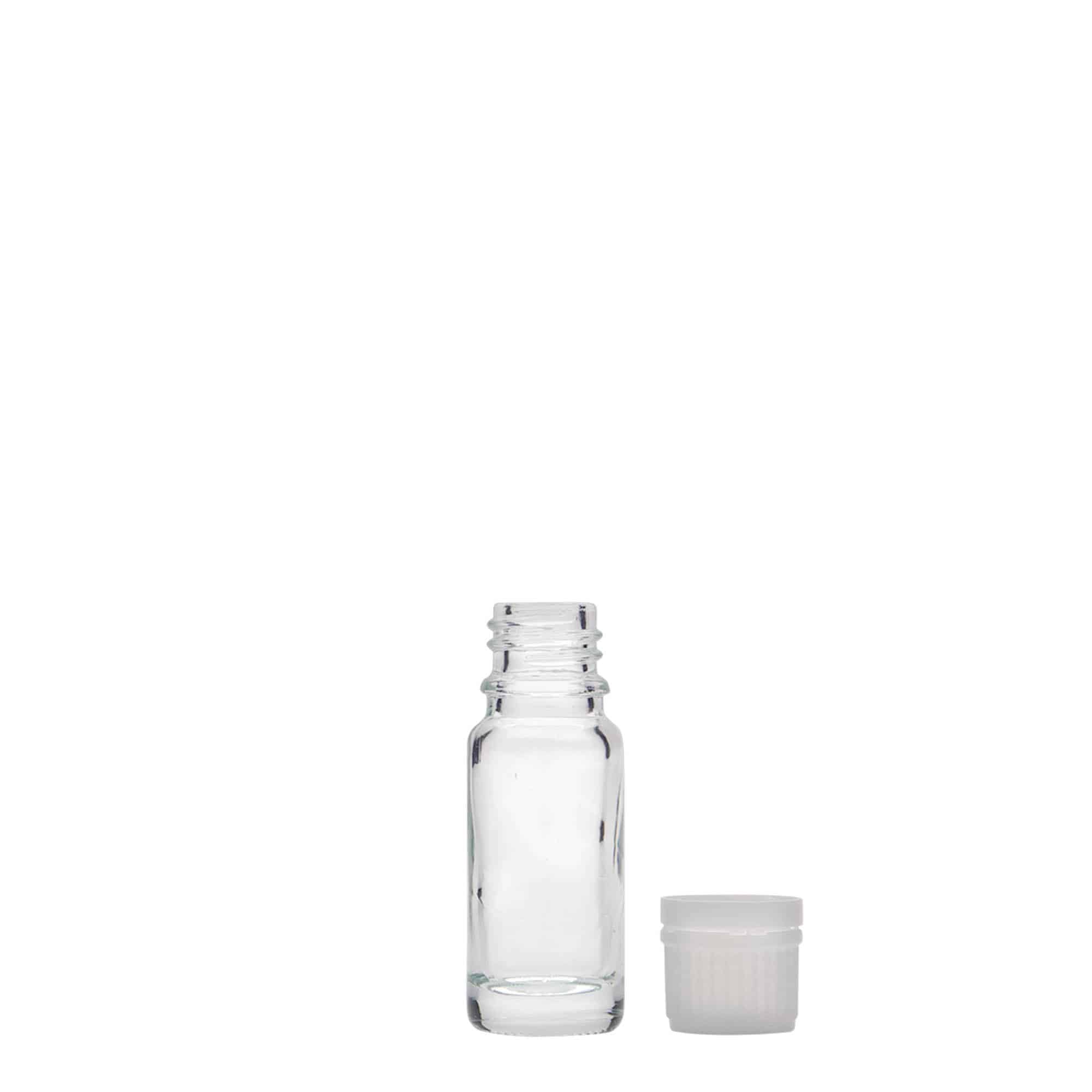 10 ml Medizinflasche, Glas, Mündung: DIN 18