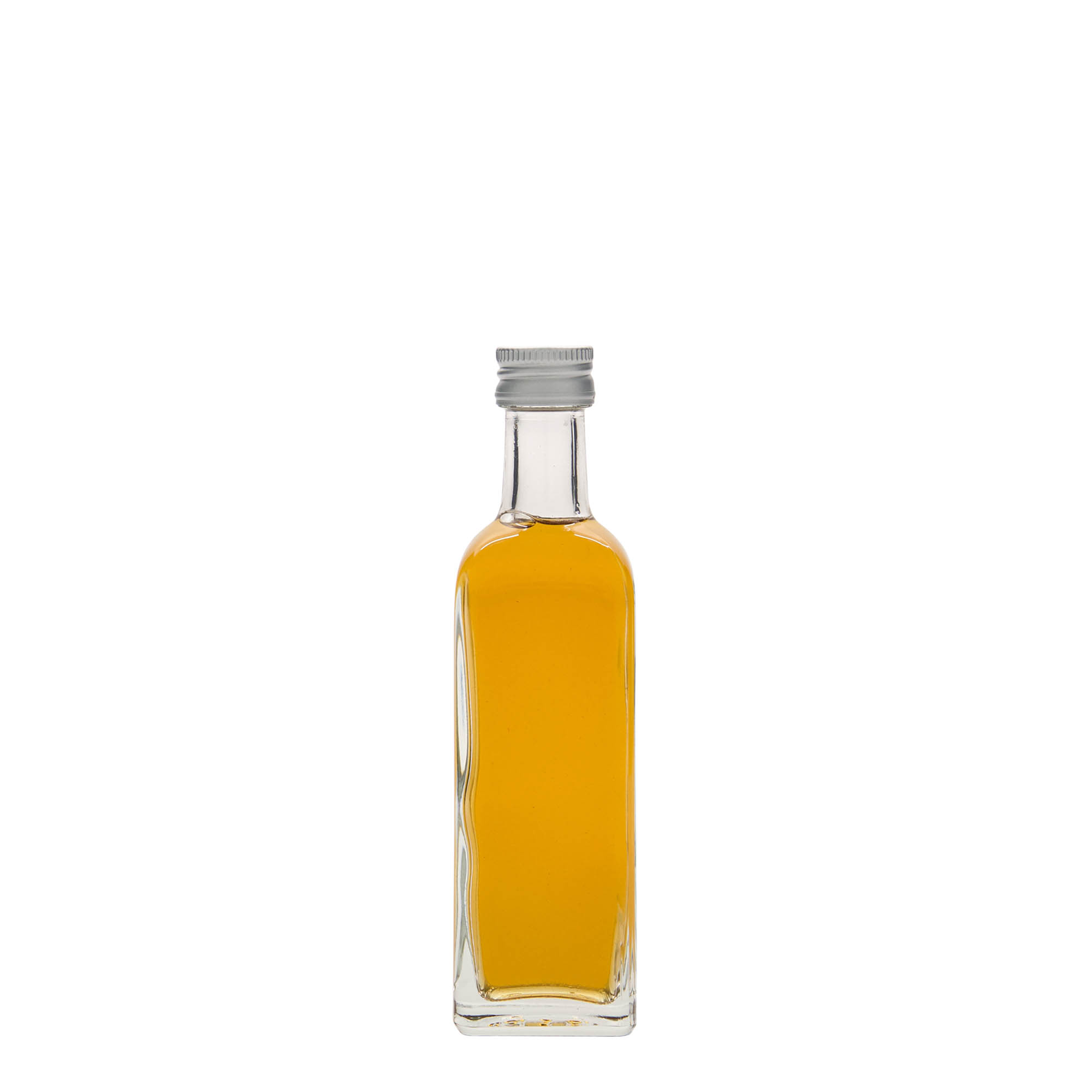 60 ml Glasflasche „Marasca“, quadratisch, Mündung: PP 18