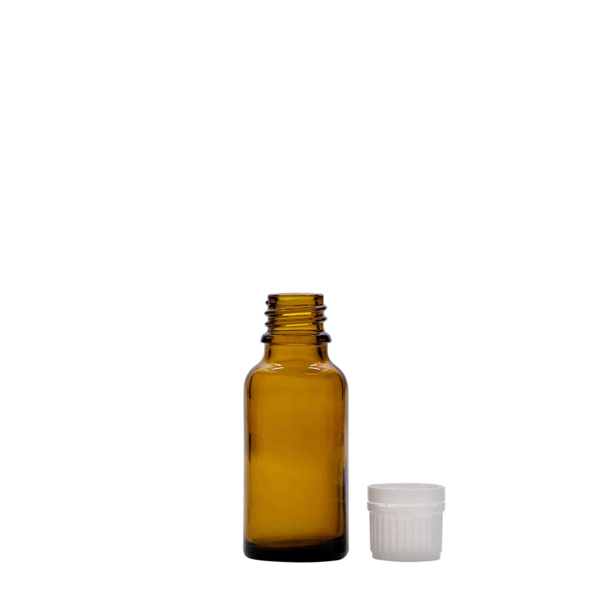 20 ml Medizinflasche, Glas braun, Mündung: DIN 18