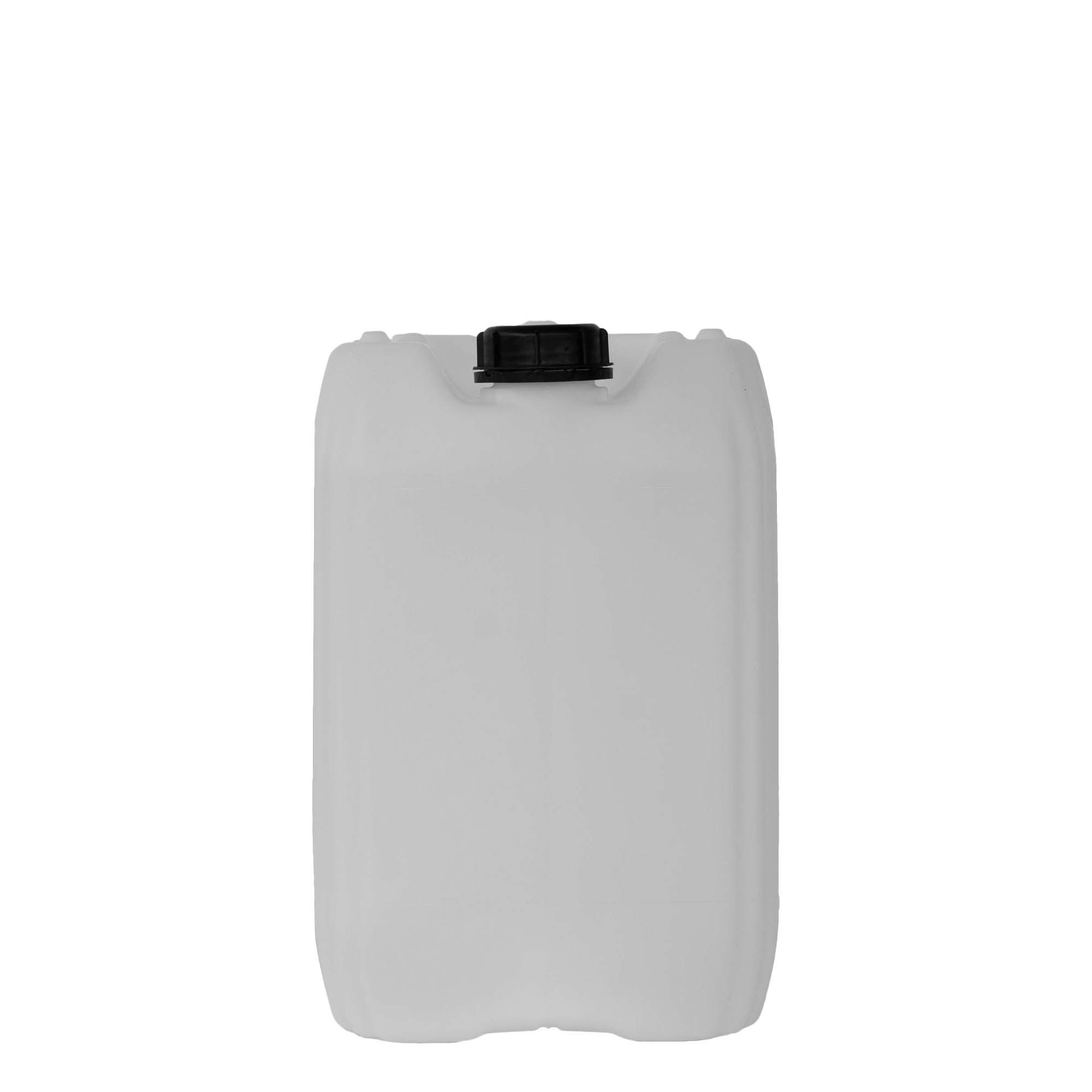 20 l Kanister, rechteckig, HDPE-Kunststoff, natur, Mündung: ND 60