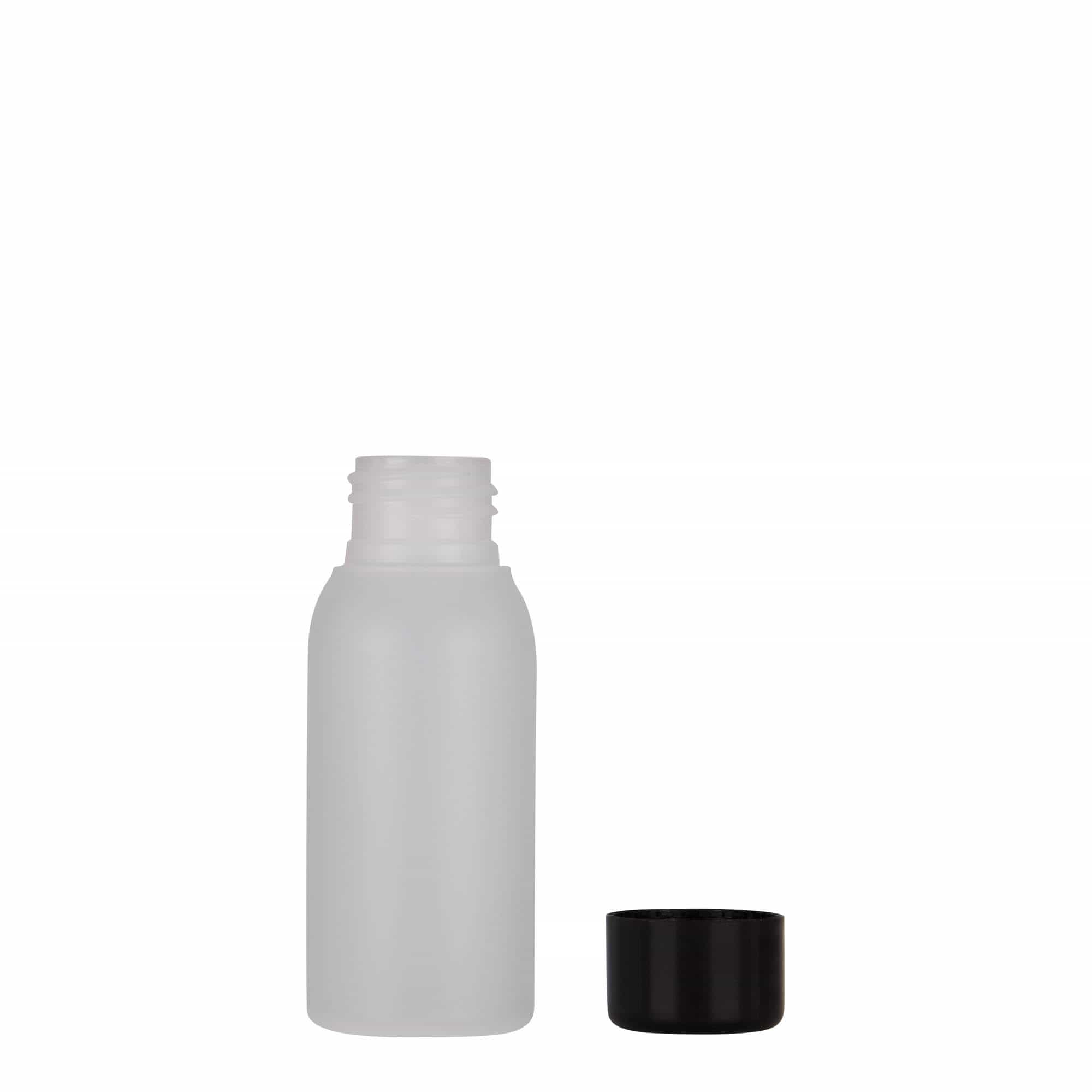 50 ml Kunststoffflasche 'Tuffy', HDPE, natur, Mündung: 24/410