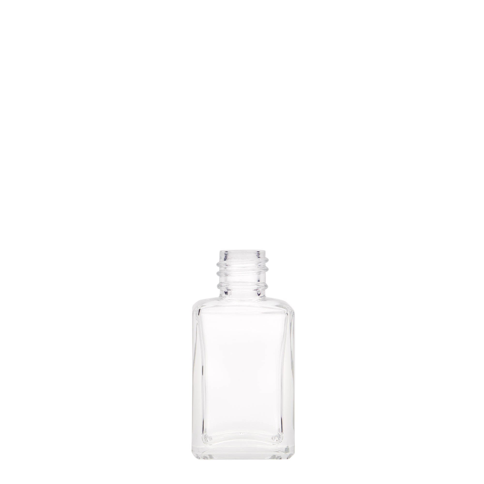 30 ml Glasflasche „Tamme“, quadratisch, Mündung: PP 18
