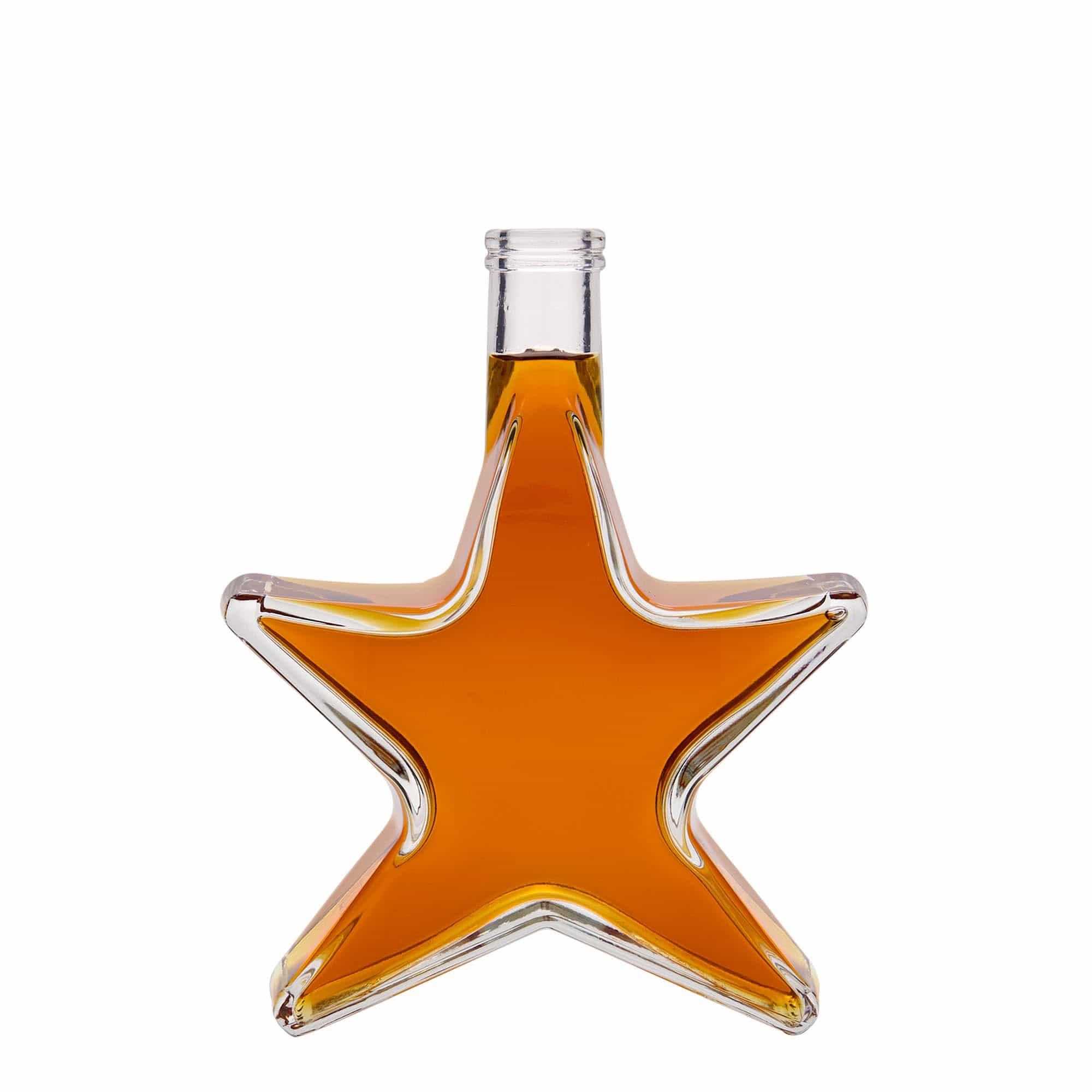 350 ml Glasflasche 'Stern', Mündung: Kork 350 ml Glasflasche 'Stern', Mündung: Kork