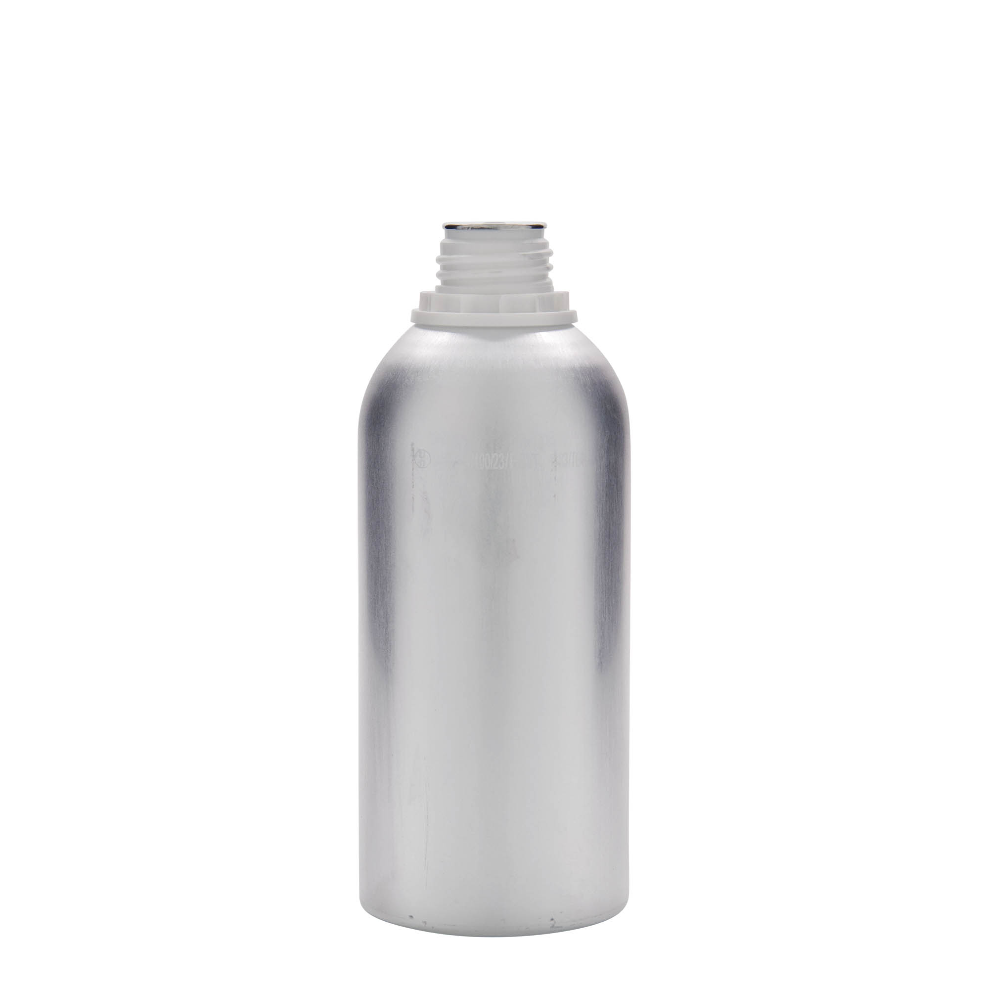 625 ml Aluminiumflasche, Metall, silber, Mündung: DIN 32 625 ml Aluminiumflasche, Metall, silber, Mündung: DIN 32