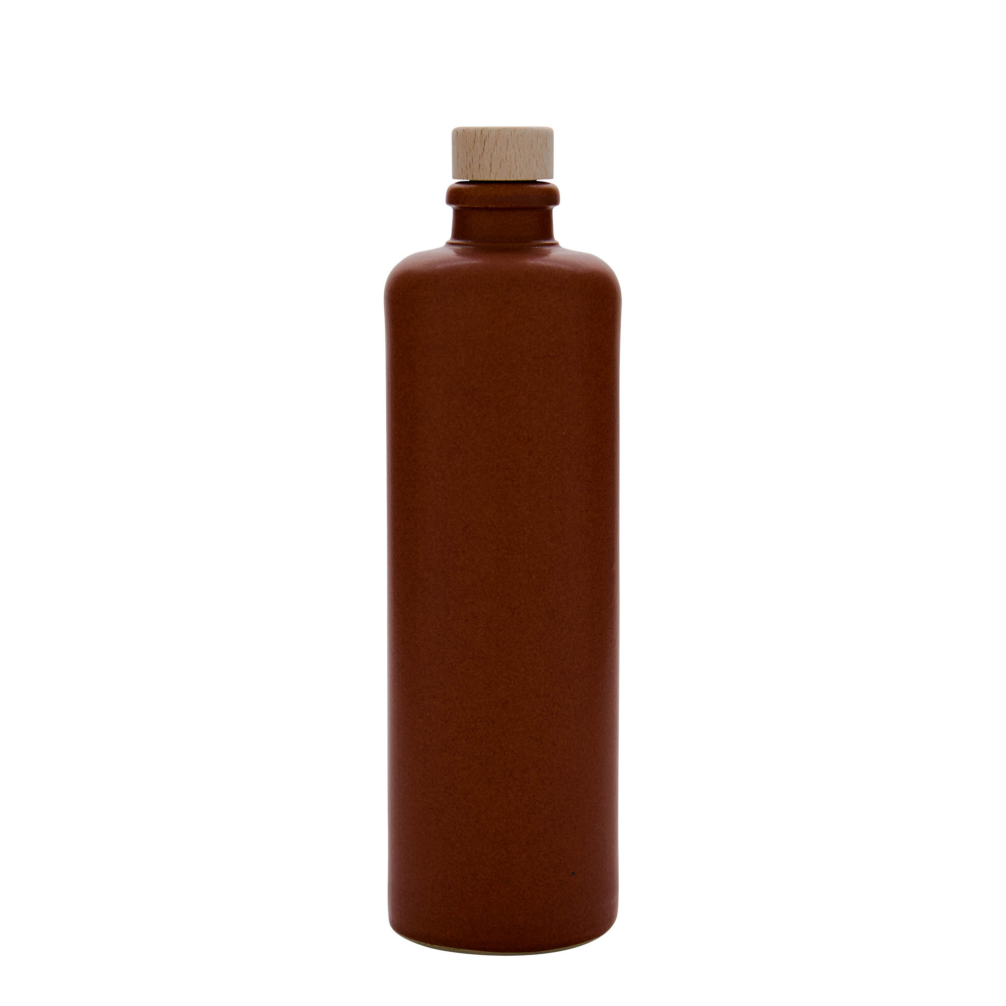 500 ml Tonkrug, Steinzeug, rot-braun, Mündung: Kork 500 ml Tonkrug, Steinzeug, rot-braun, Mündung: Kork