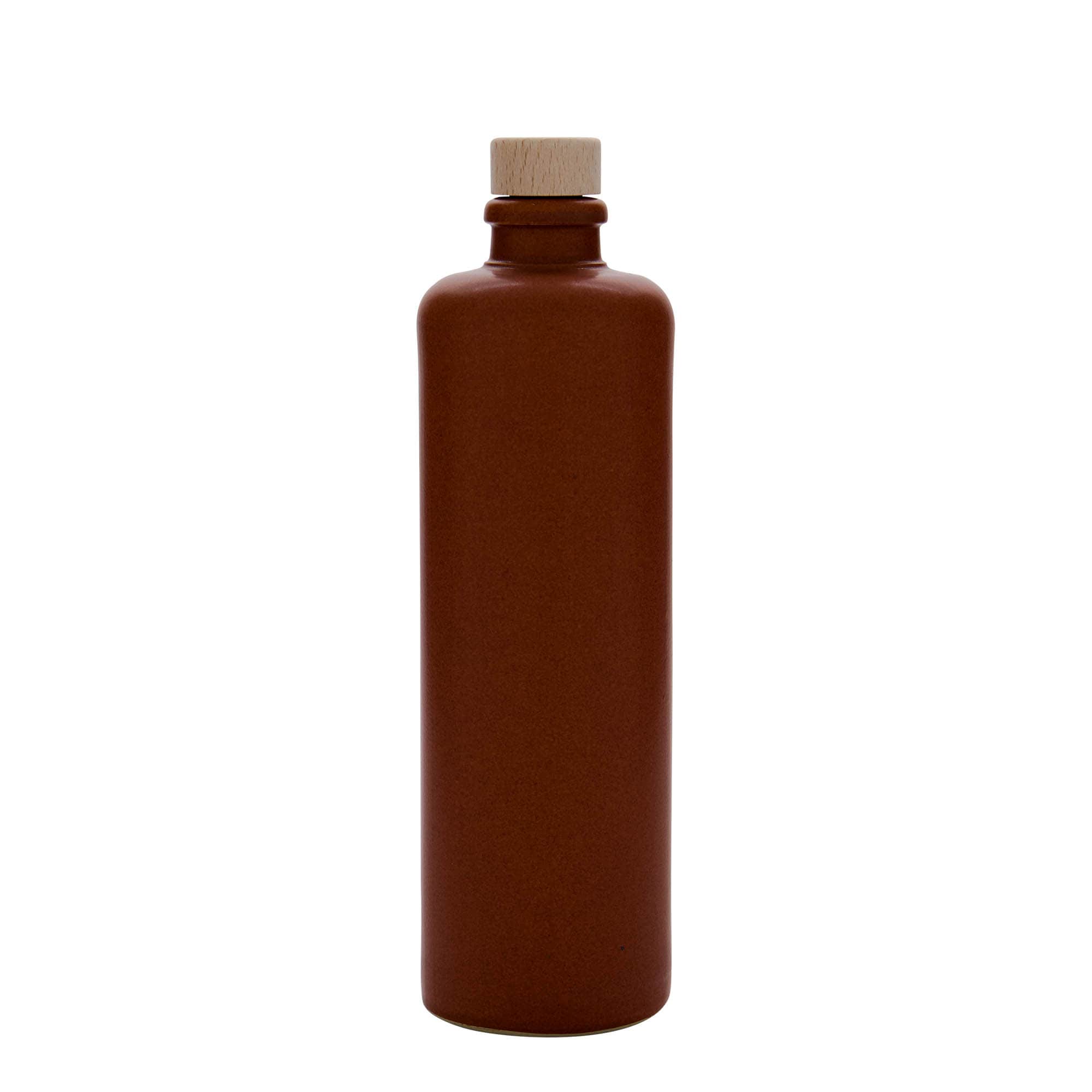 500 ml Tonkrug, Steinzeug, rot-braun, Mündung: Kork 500 ml Tonkrug, Steinzeug, rot-braun, Mündung: Kork