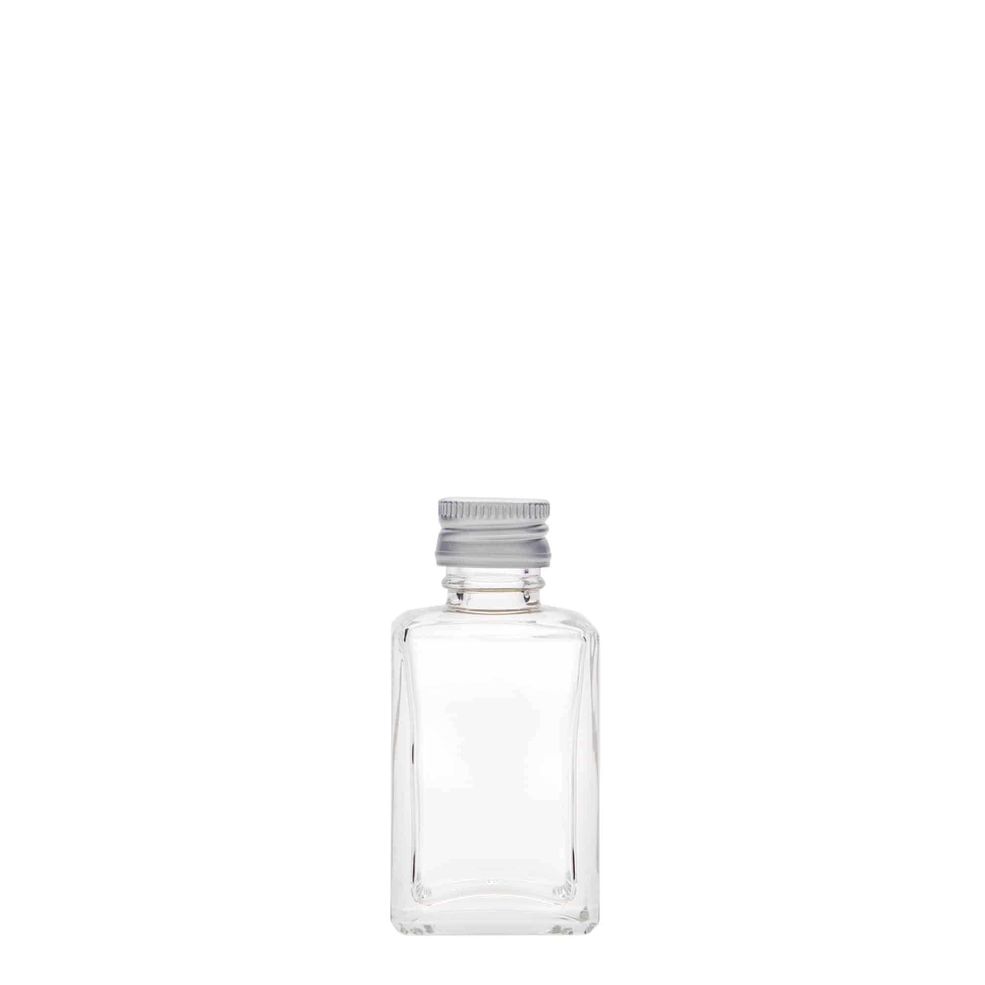 30 ml Glasflasche 'Tamme', quadratisch, Mündung: PP 18 30 ml Glasflasche 'Tamme', quadratisch, Mündung: PP 18