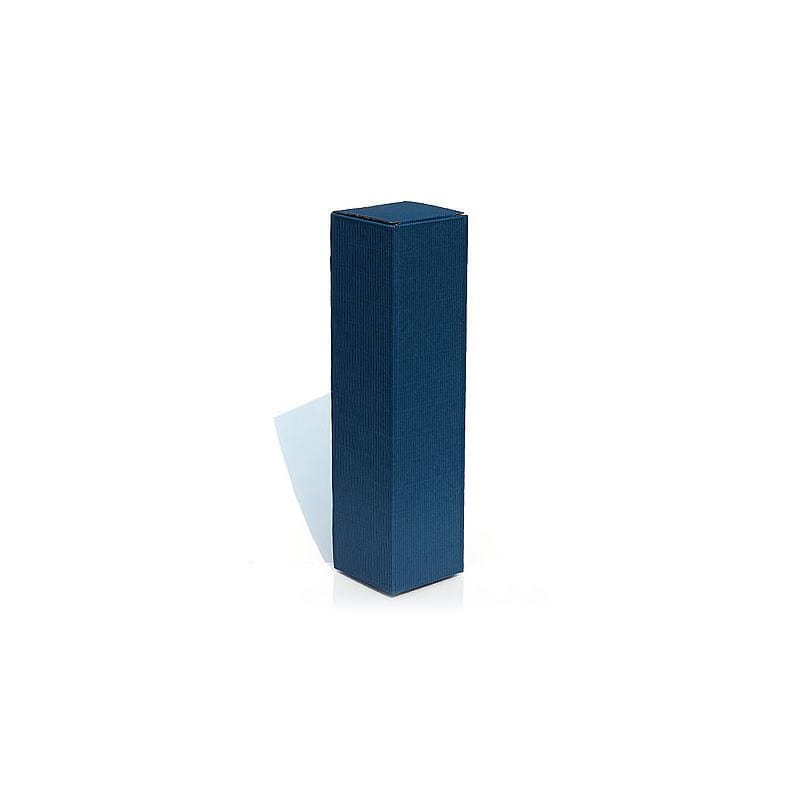 Geschenkkarton „Welle“, rechteckig, Pappe, blau