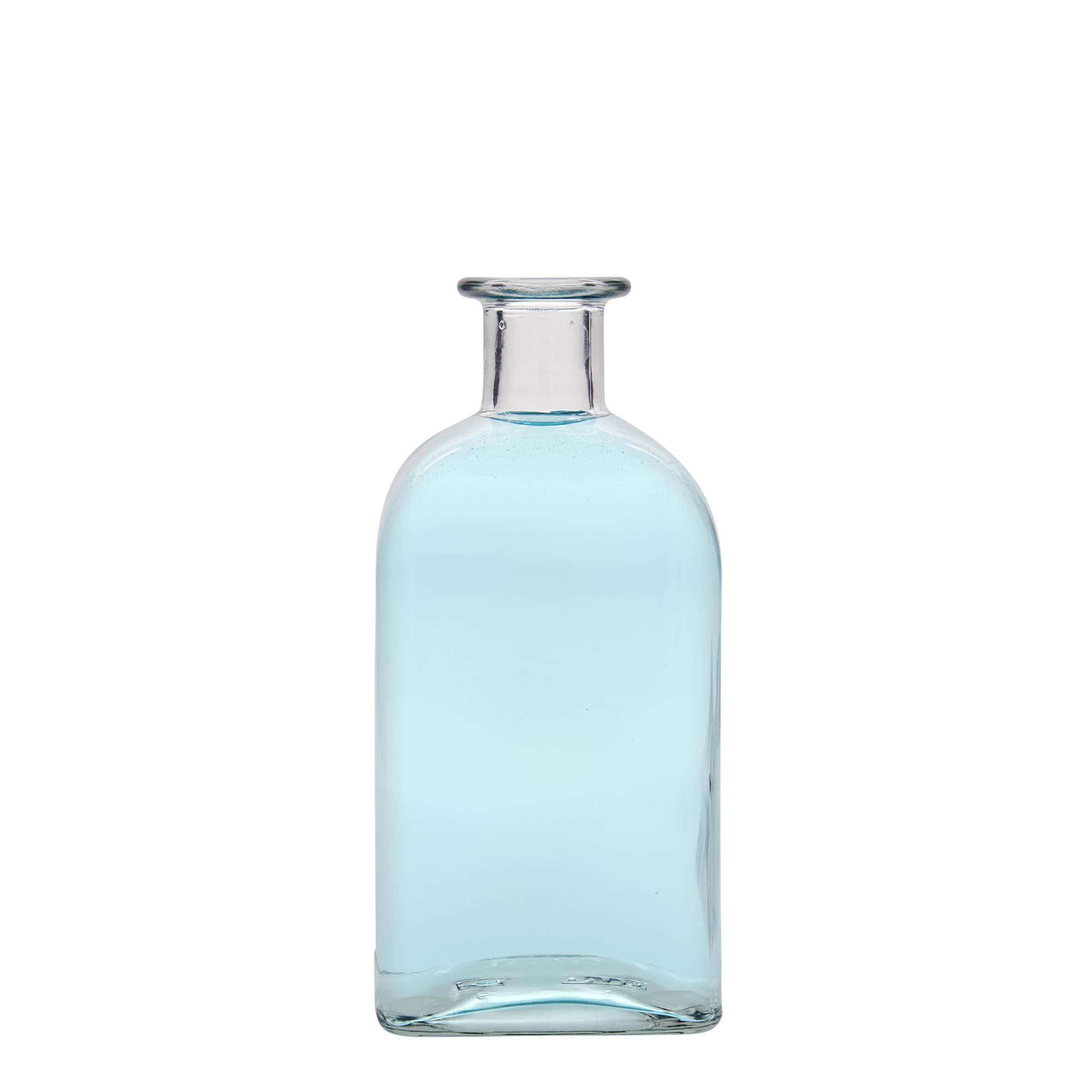 500 ml Glasflasche Apotheker Carré, quadratisch, Mündung: Kork 500 ml Glasflasche Apotheker Carré, quadratisch, Mündung: Kork