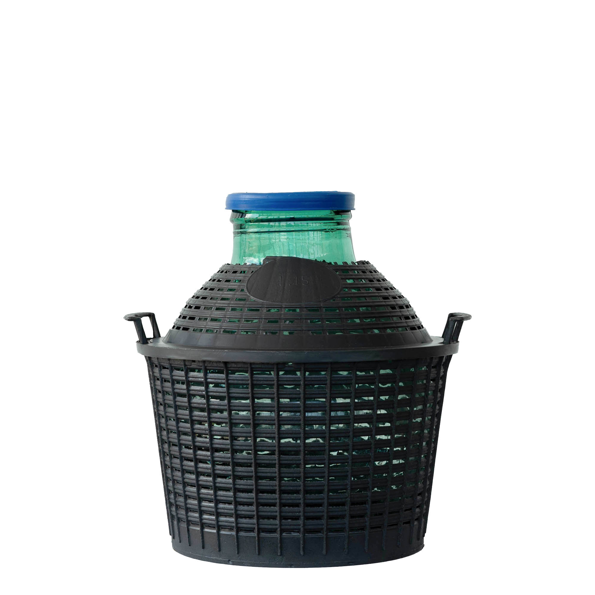 15 l Ballonflasche Weithals, Glas, Mündung: Stülpdeckel