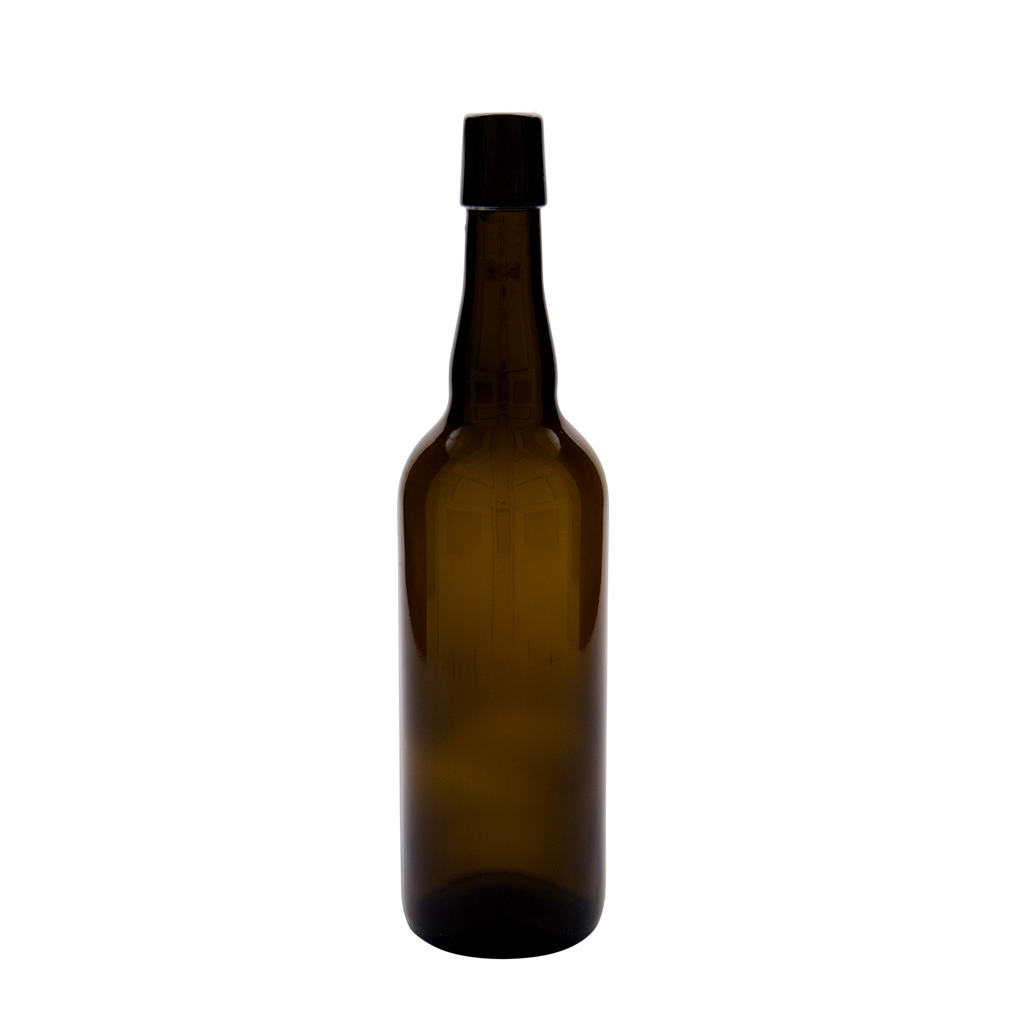 750 ml Bierflasche Belgien, Glas, braun, Mündung: Bügelverschluss 750 ml Bierflasche Belgien, Glas, braun, Mündung: Bügelverschluss