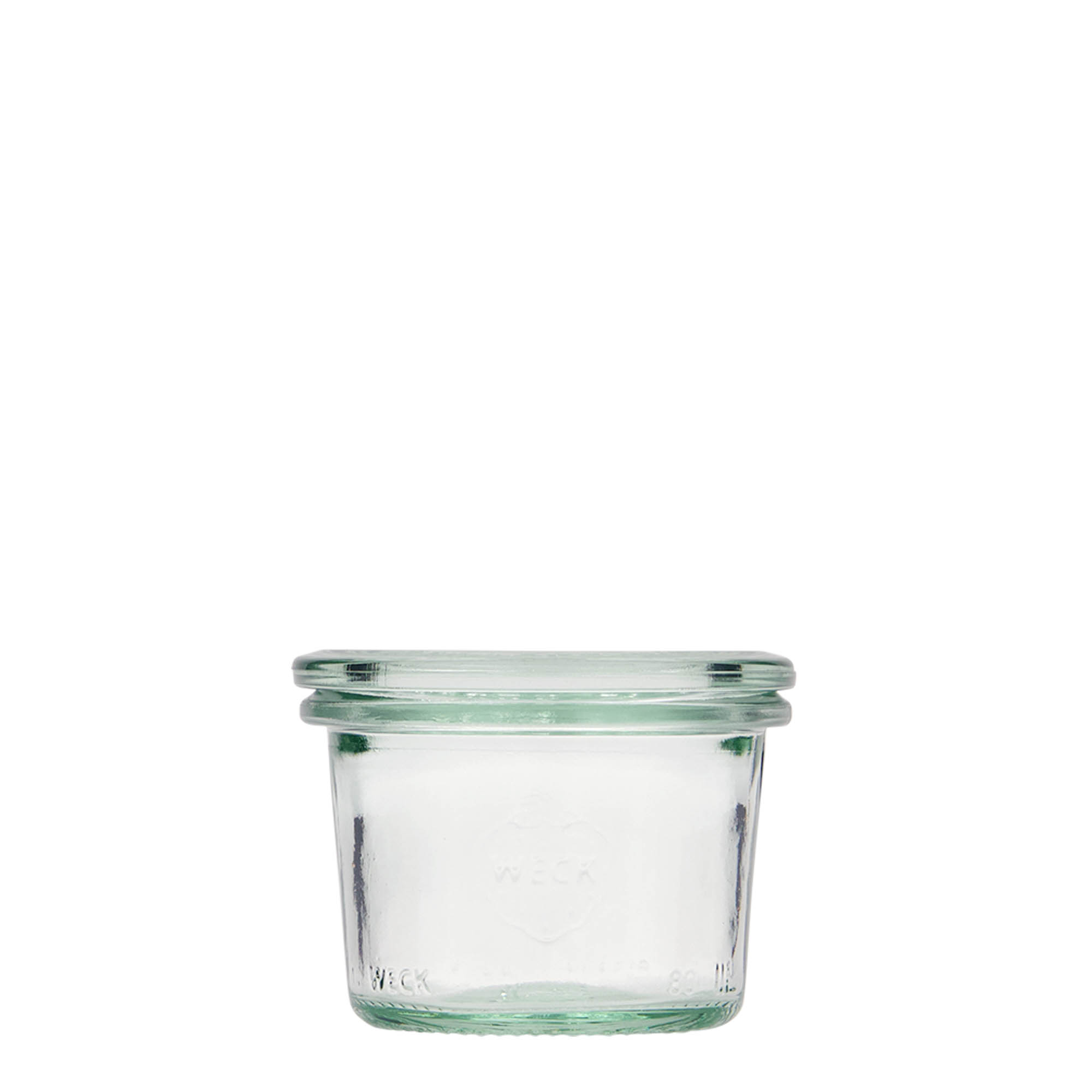 12x 80 ml WECK-Sturzglas mit Glasdeckel RR 60