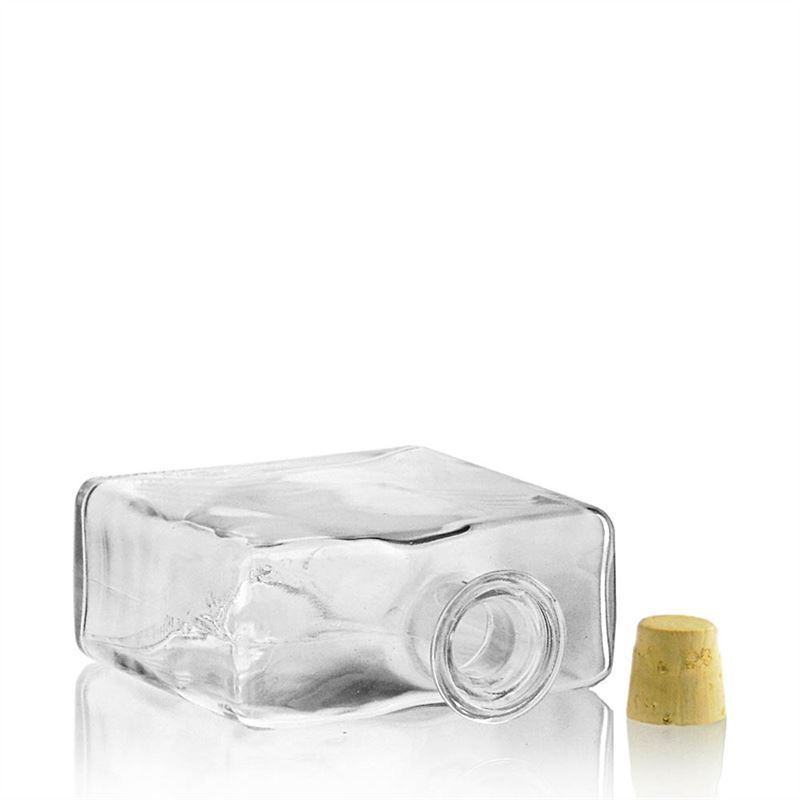 500 ml Glasflasche 'Julia', rechteckig, Mündung: Kork 500 ml Glasflasche 'Julia', rechteckig, Mündung: Kork