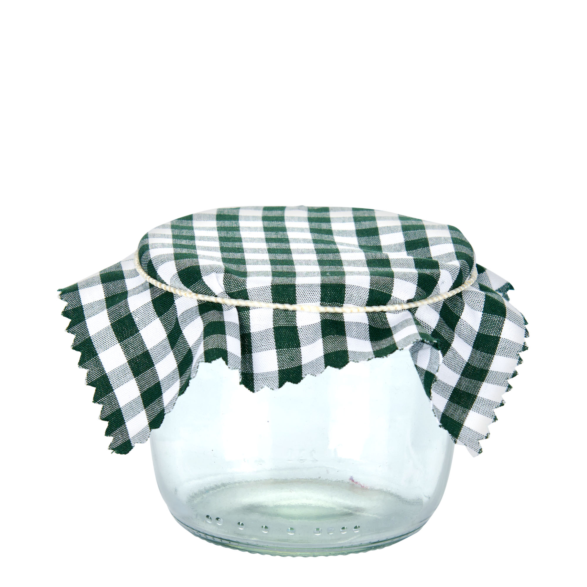 Stoffdeckchen kariert 12x12, quadratisch, Textil, dunkelgrün, Mündung: TO38-TO53 Stoffdeckchen kariert 12x12, quadratisch, Textil, dunkelgrün, Mündung: TO38-TO53