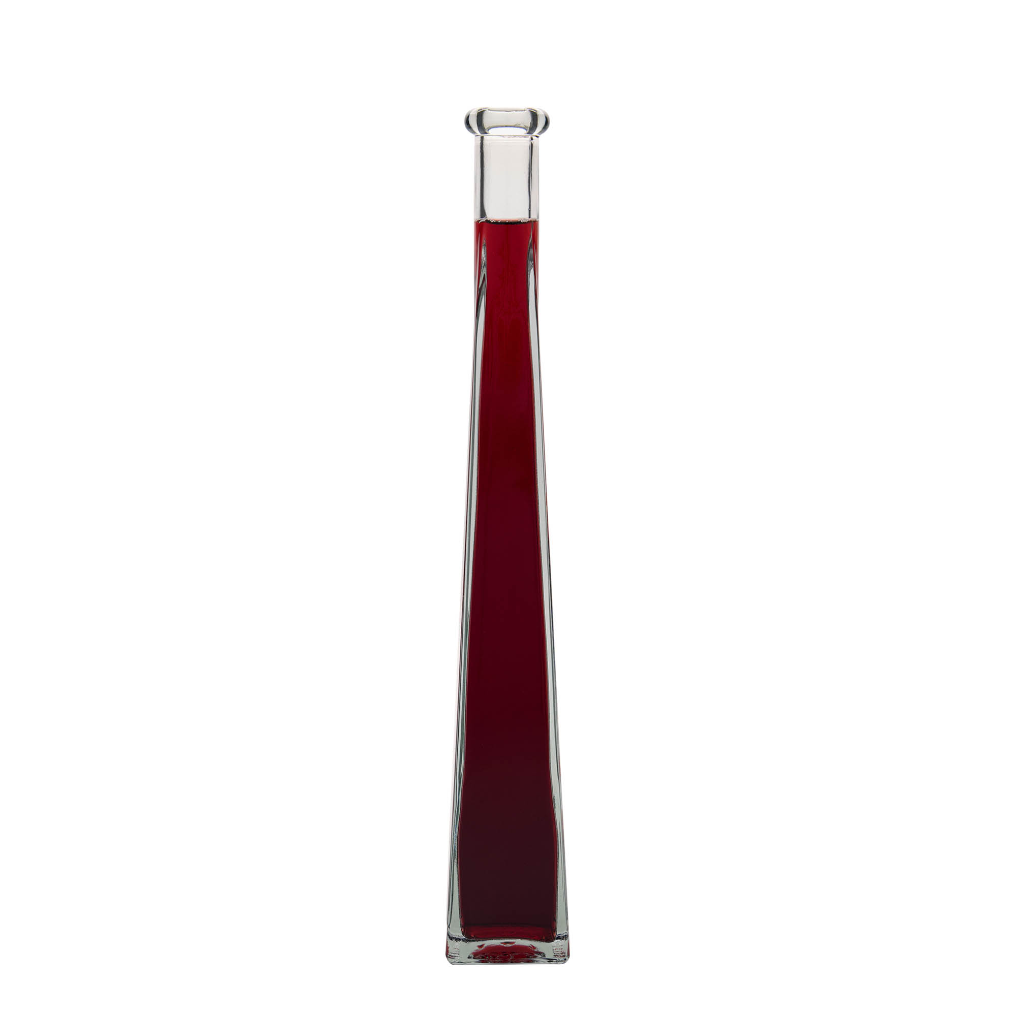 200 ml Glasflasche „Dama Quadrato“, quadratisch, Mündung: Kork