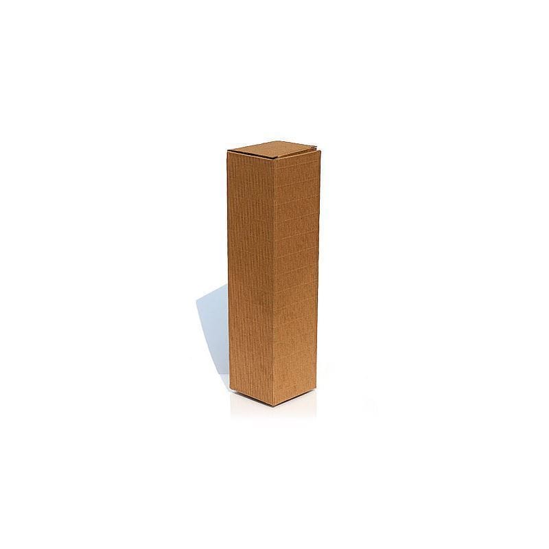 Geschenkkarton „Welle“, rechteckig, Pappe, naturfarben