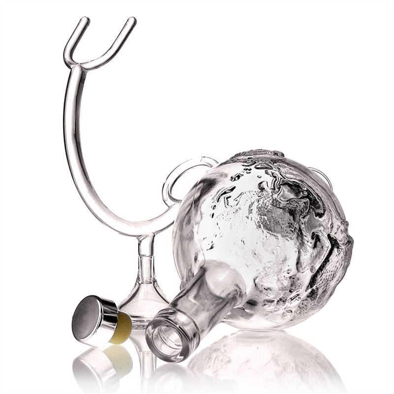 500 ml Glasflasche „Globus“, Mündung: Kork