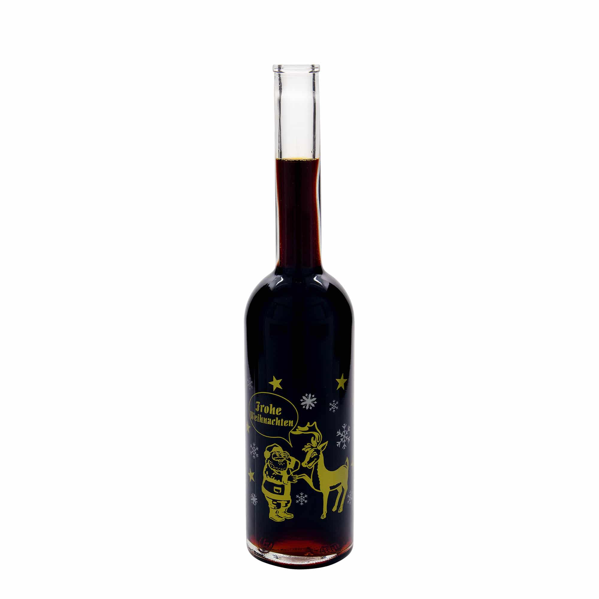 500 ml Glasflasche 'Opera', Motiv: Feuerwerk, Mündung: Kork