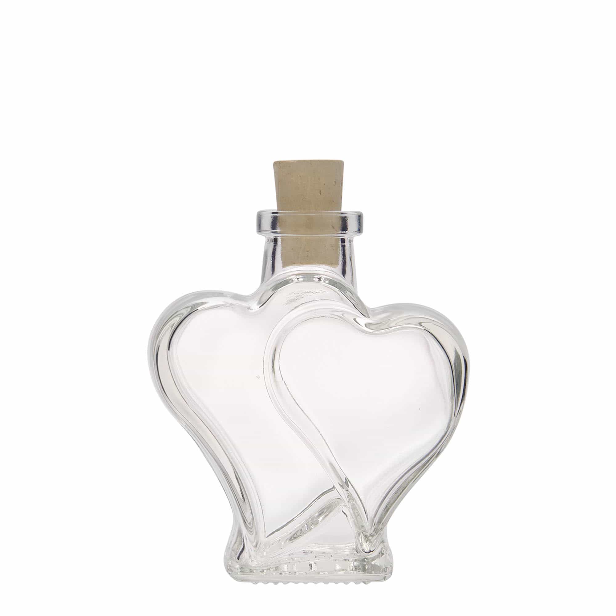 200 ml Glasflasche „Doppelherz“, Mündung: Kork