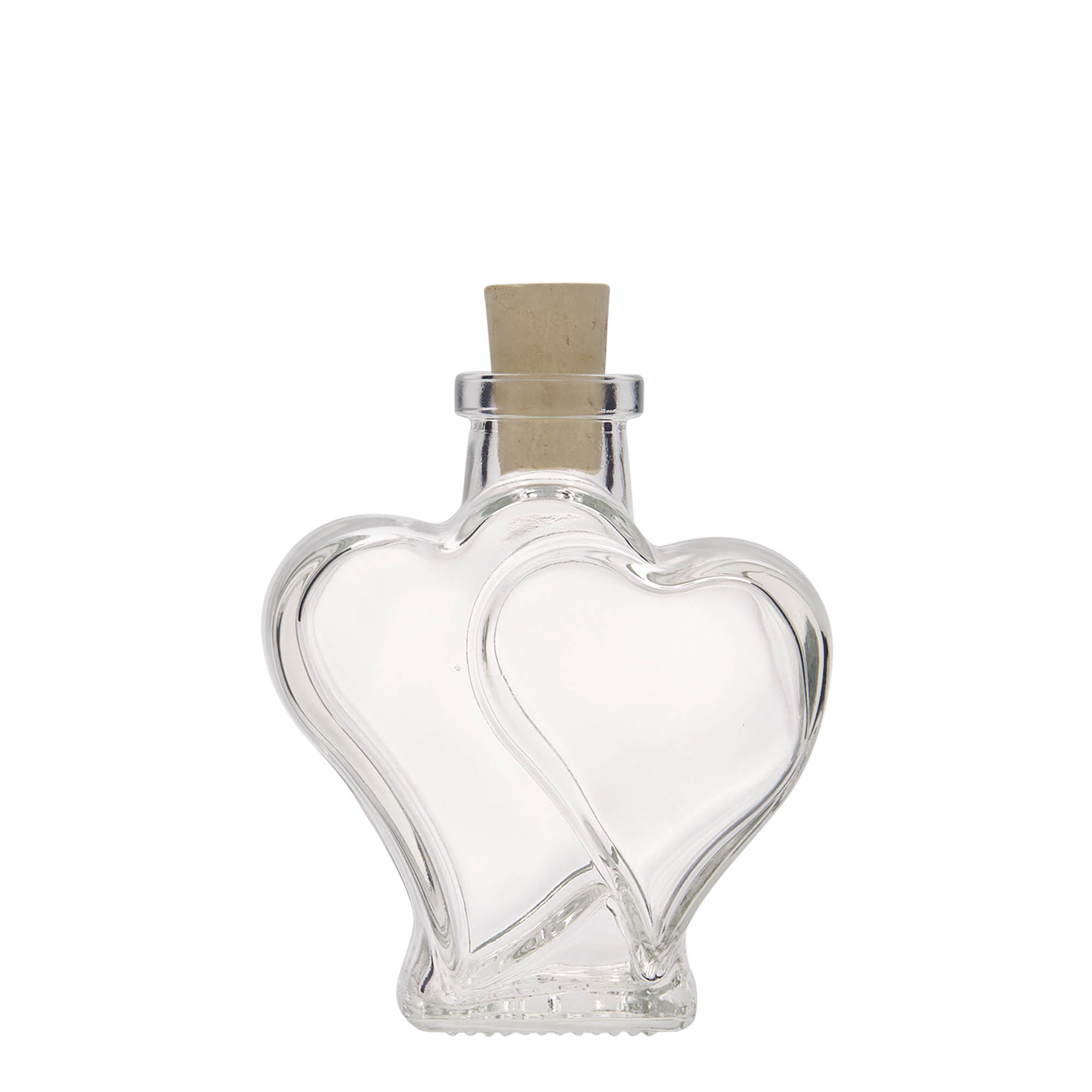 200 ml Glasflasche „Doppelherz“, Mündung: Kork