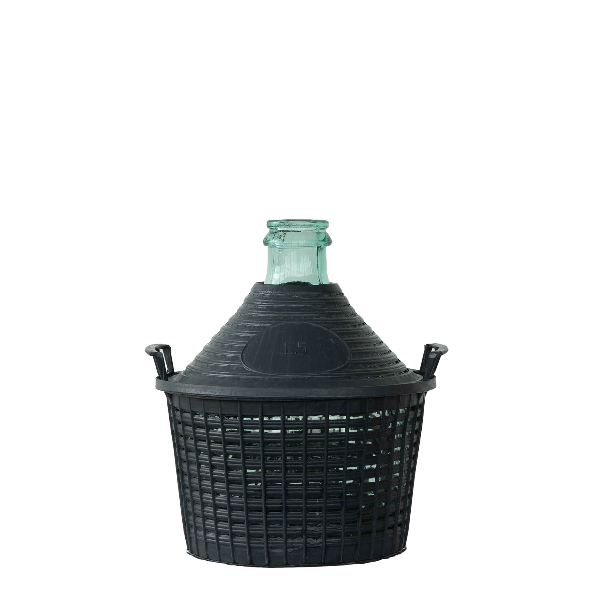 5 l Ballonflasche Enghals, Glas, Mündung: Stülpdeckel 5 l Ballonflasche Enghals, Glas, Mündung: Stülpdeckel