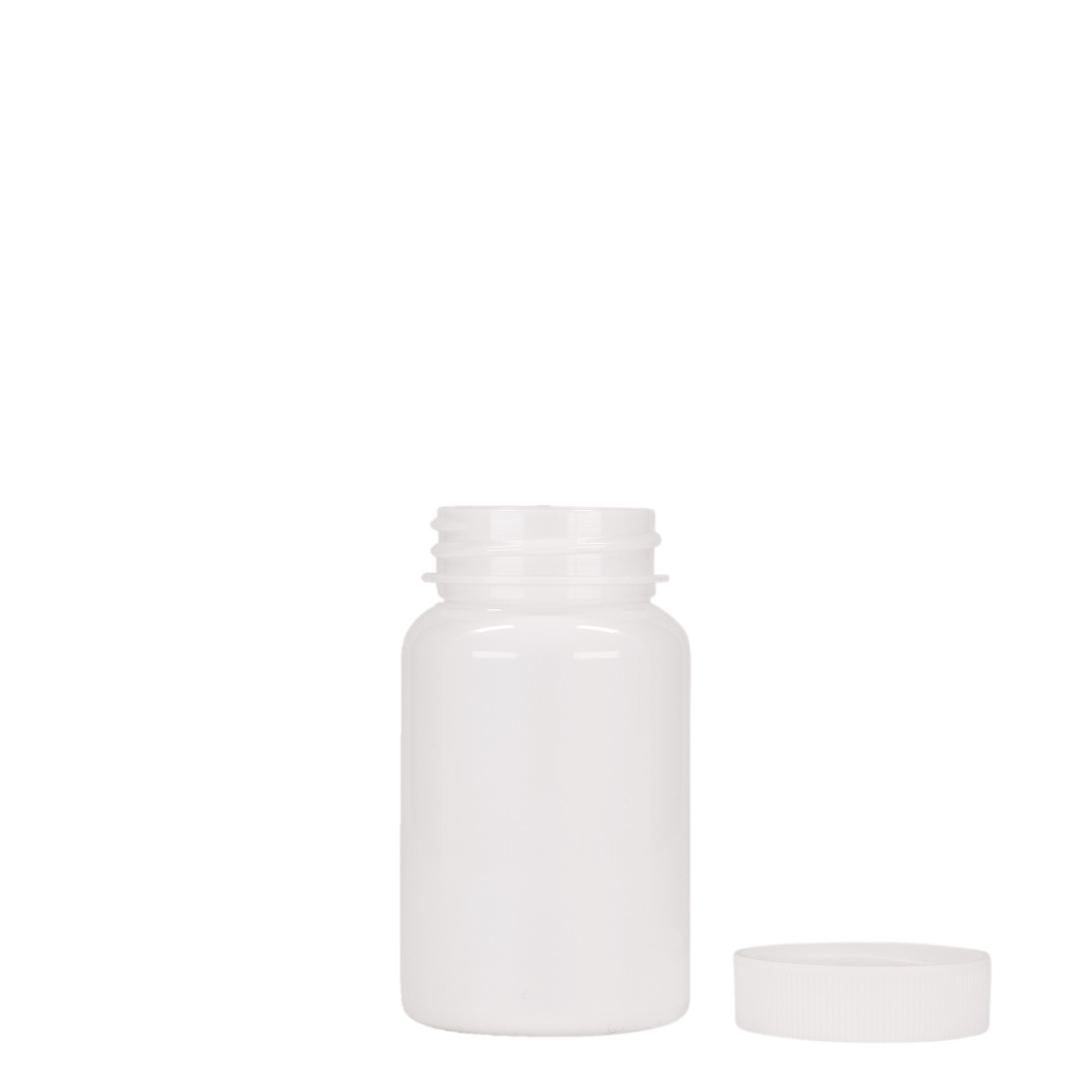 75 ml PET-Packer, Kunststoff, weiß, Mündung: 38/400 75 ml PET-Packer, Kunststoff, weiß, Mündung: 38/400
