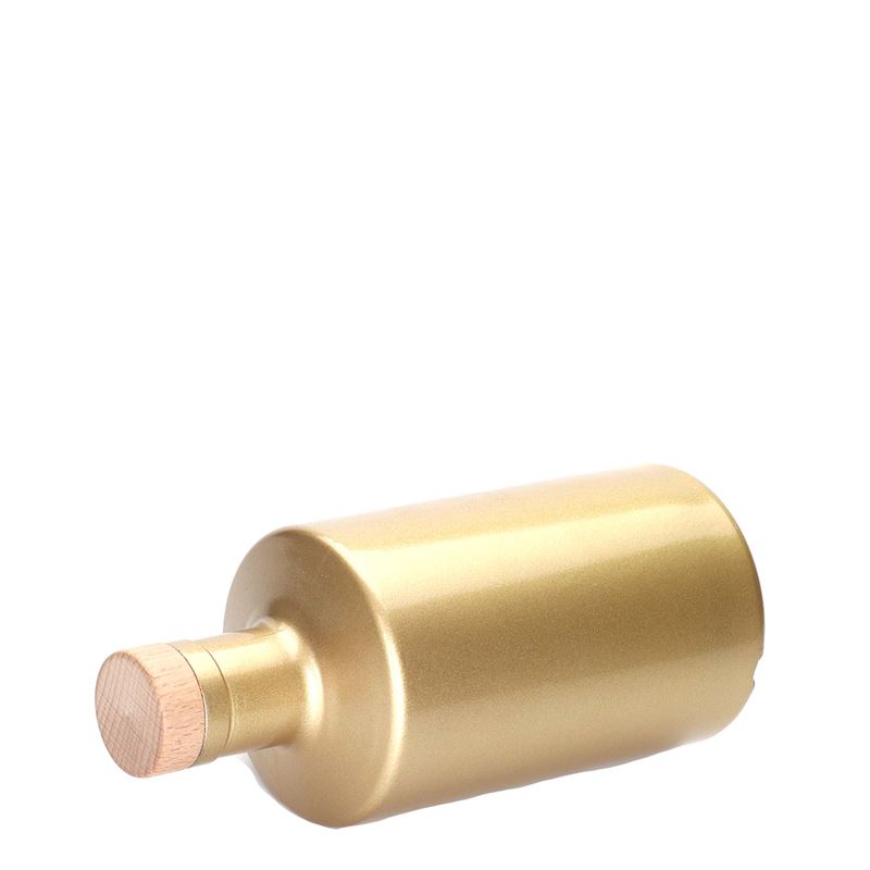500 ml Glasflasche 'Caroline', gold, Mündung: Kork 500 ml Glasflasche 'Caroline', gold, Mündung: Kork