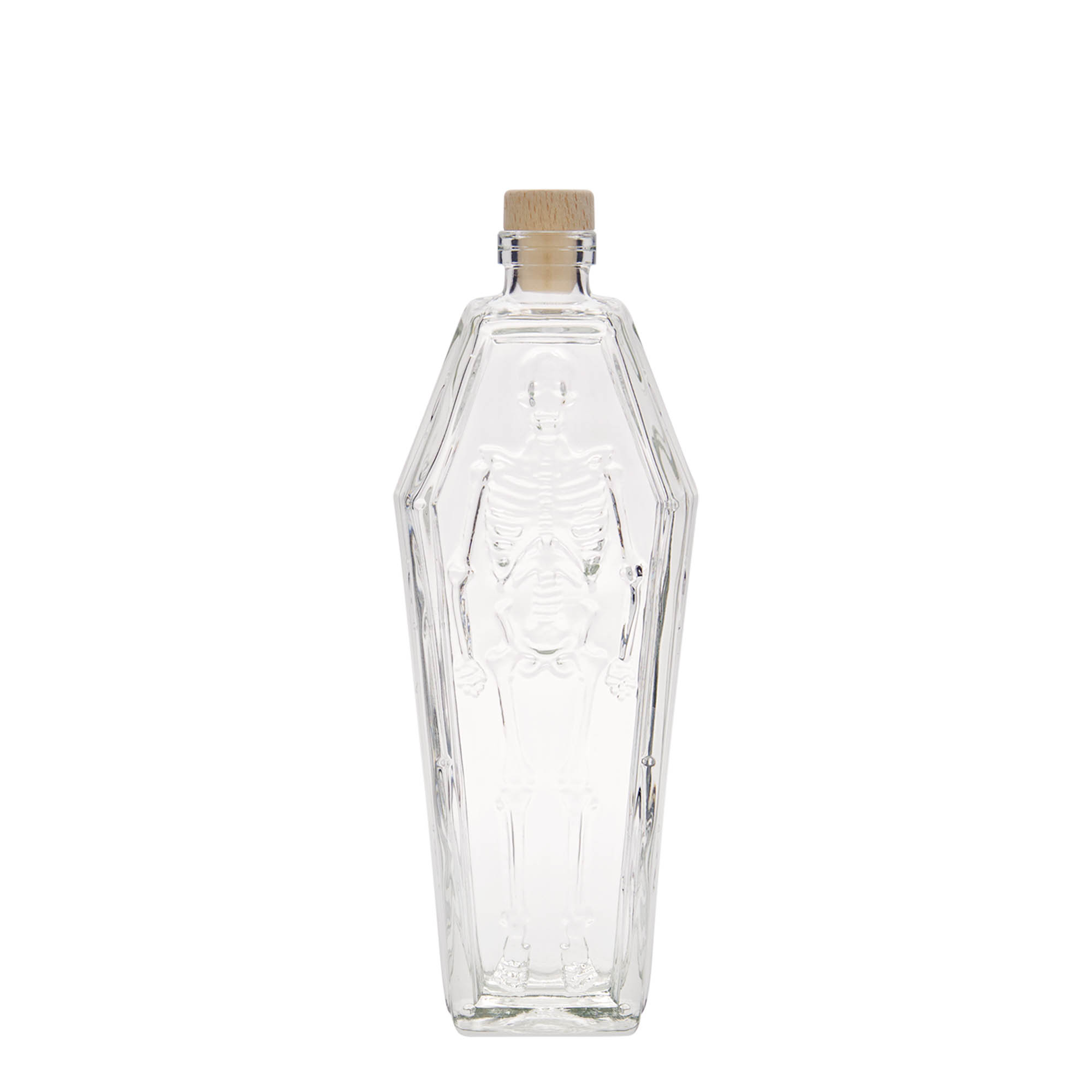 200 ml Glasflasche „Sarg“, Mündung: Kork